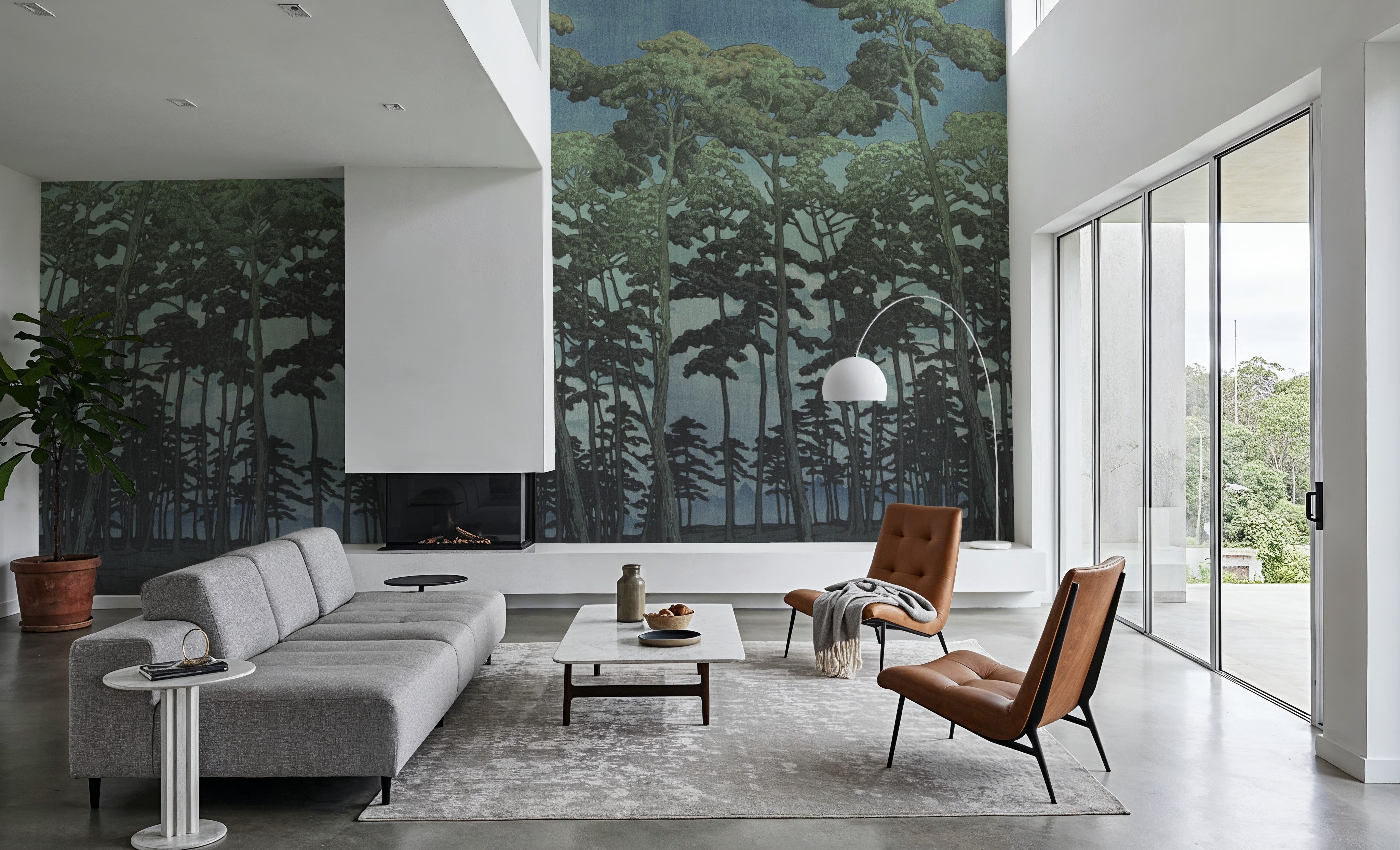 Tranquil Pinescape, Dusk