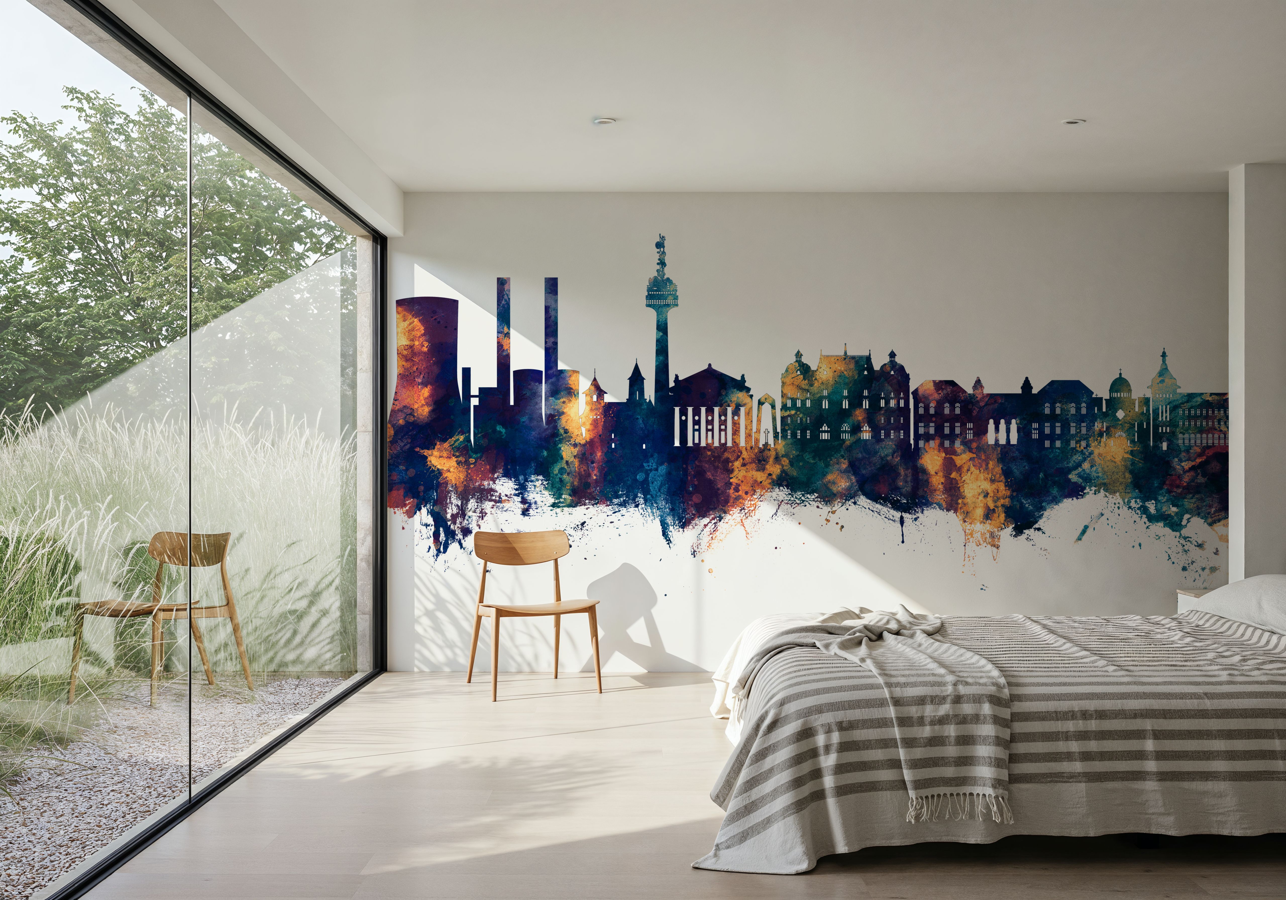 Galaţi Romania Skyline Blue & Bronze