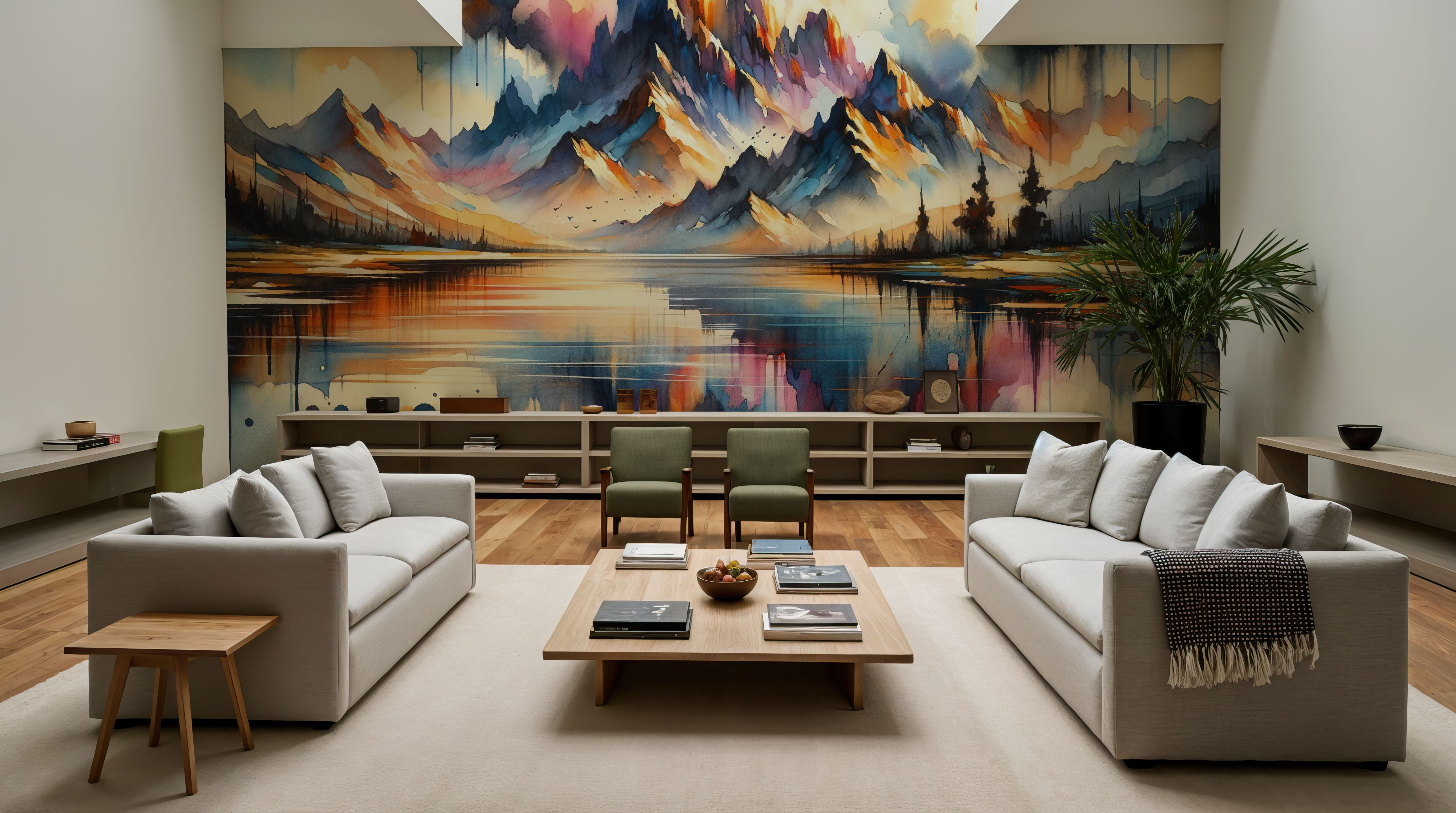 Majestic Mountain Reflected in Lake