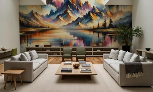 Majestic Mountain Reflected in Lake
