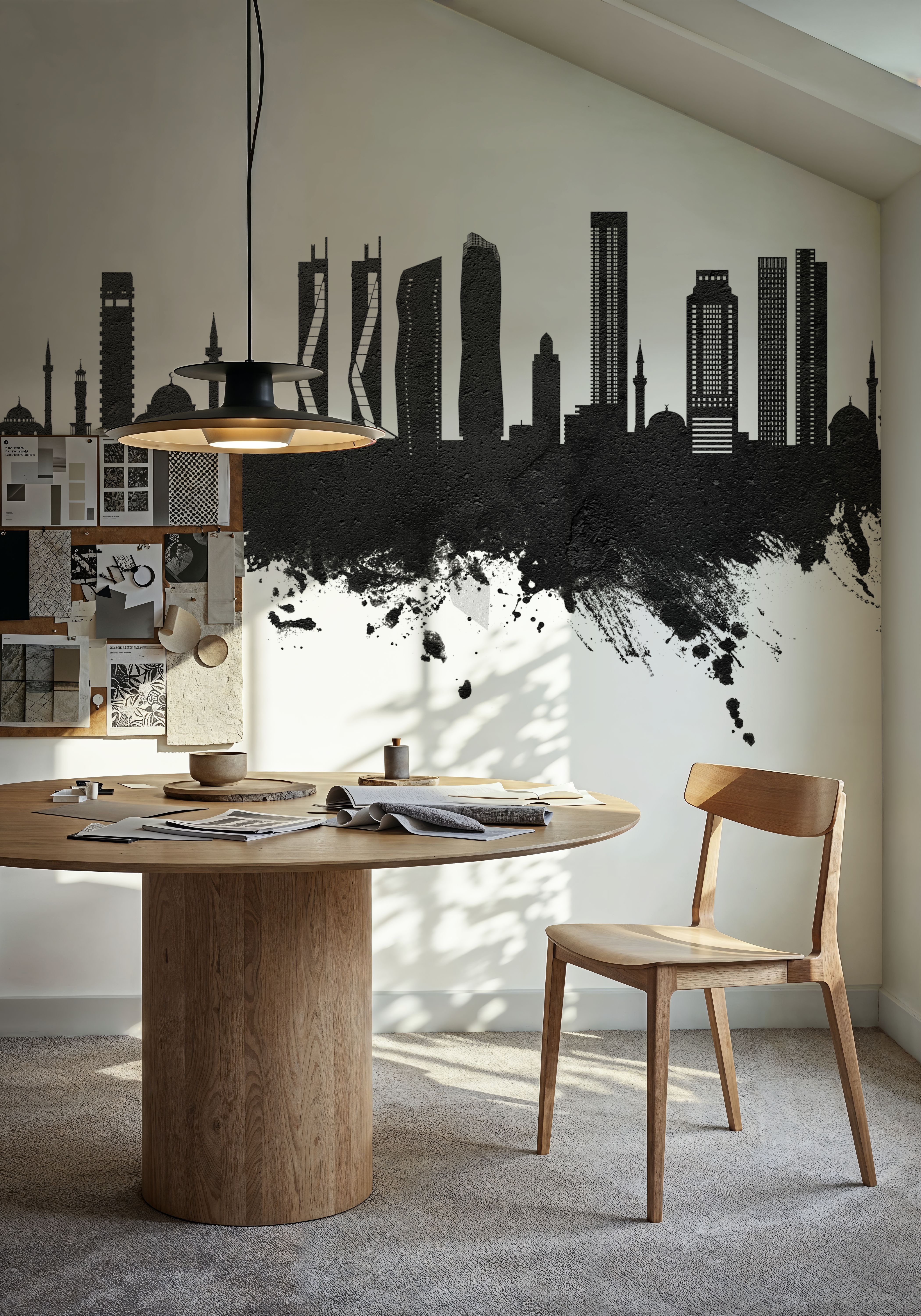 Izmir Turkey Skyline Black & White