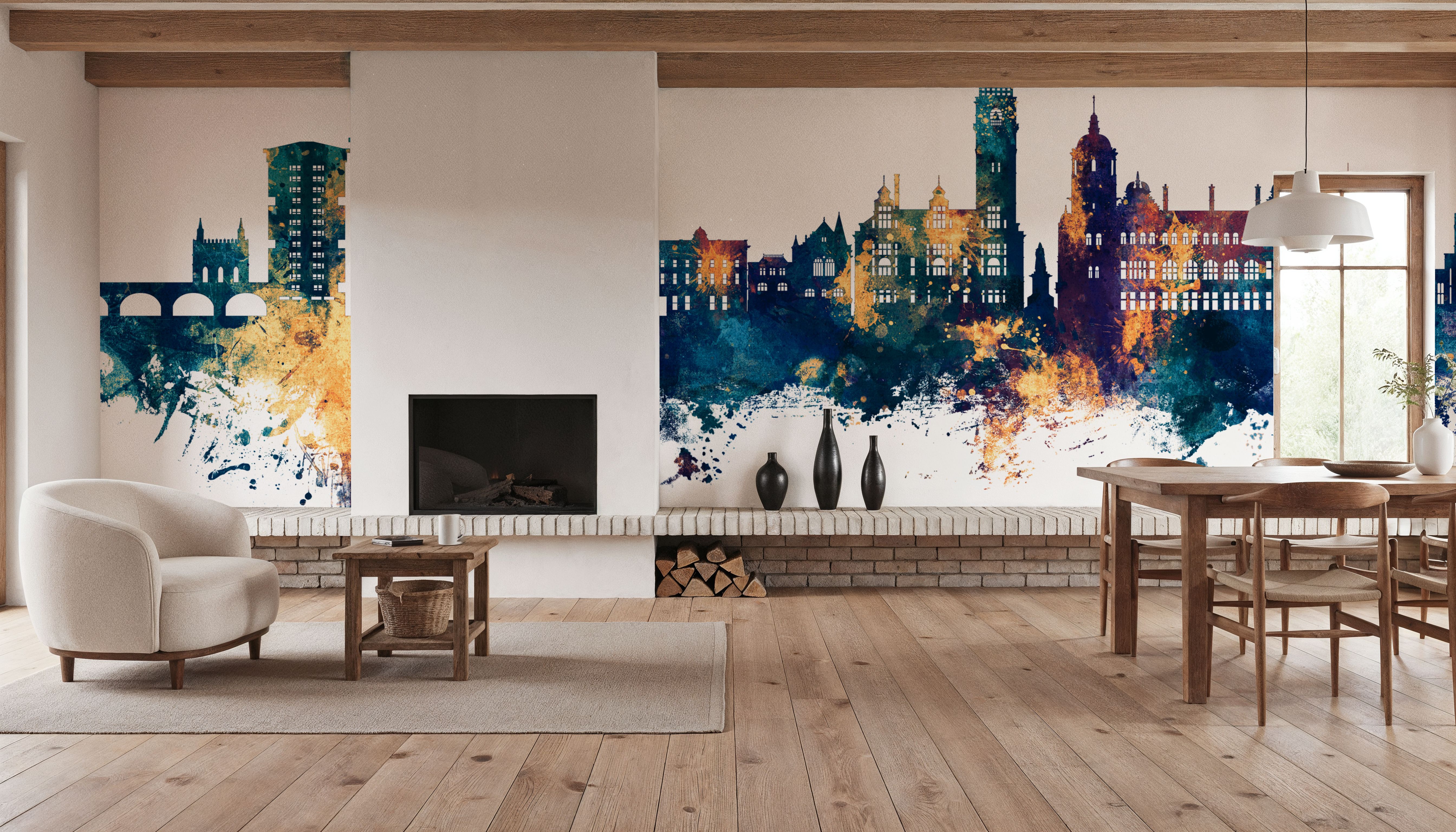 Wakefield England Skyline Blue & Bronze