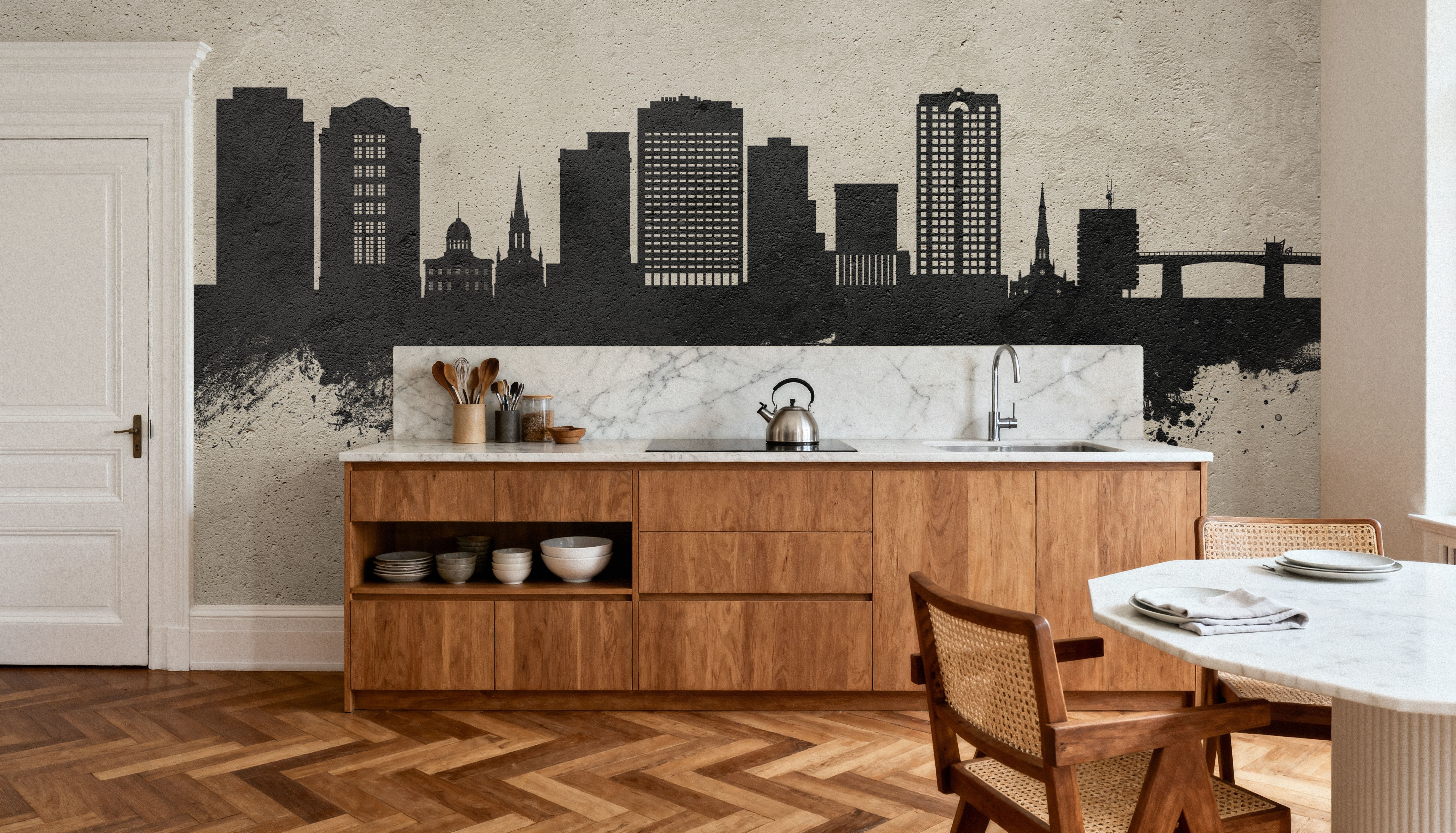 Norfolk Virginia Skyline Concrete