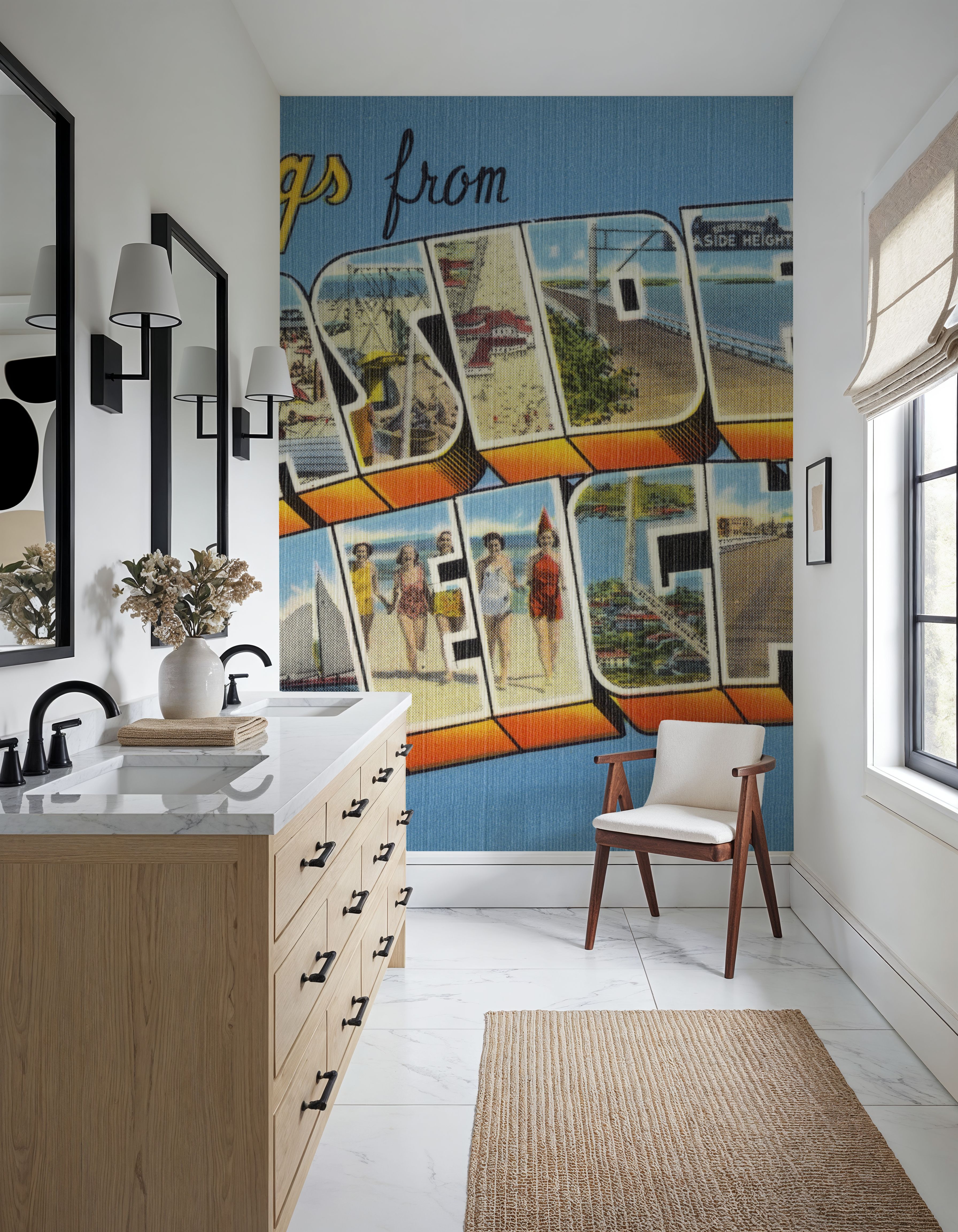 Greetings from Seaside Heights - Screenprint Postcard