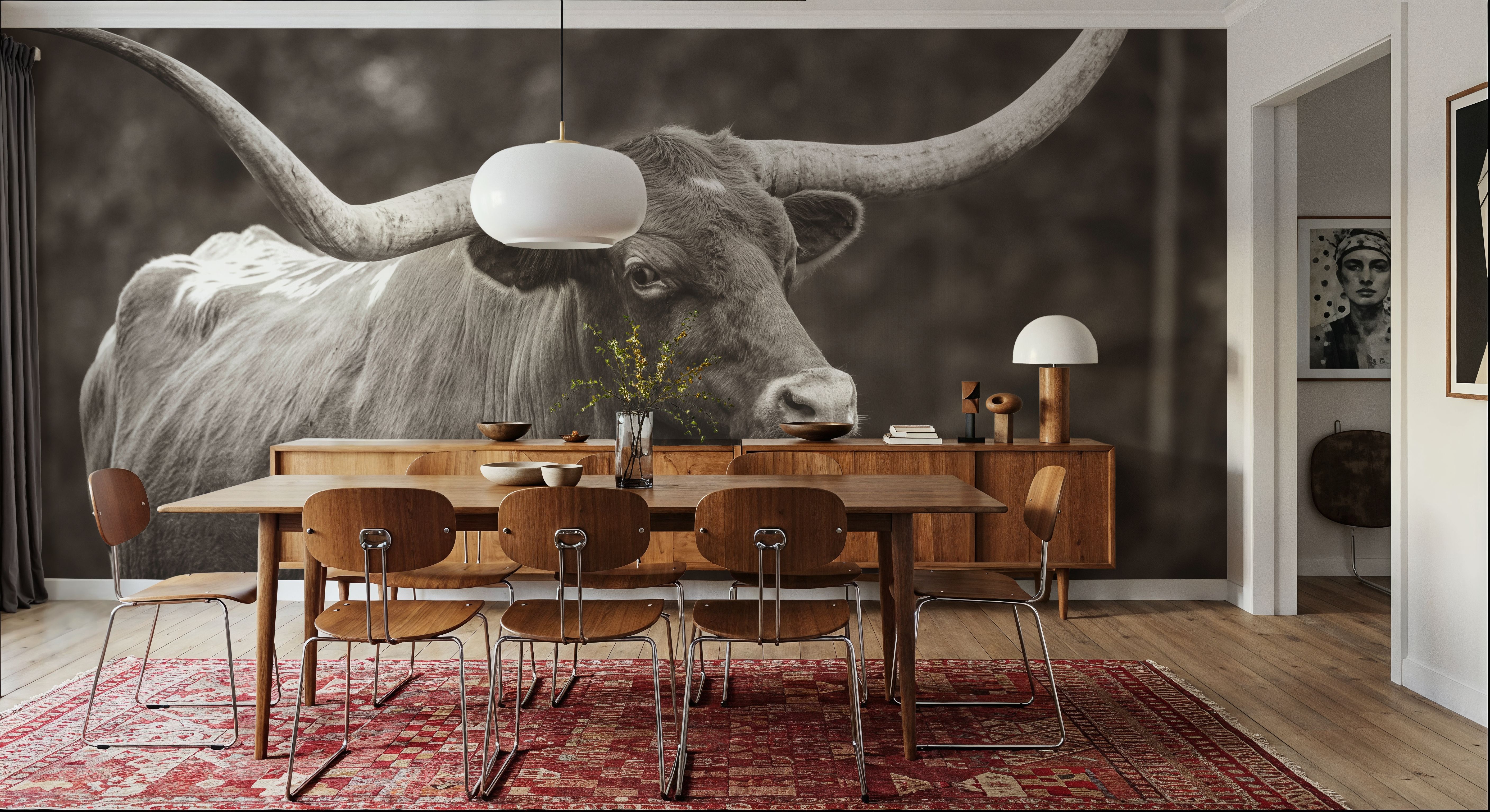 Longhorn Side Eye Sepia