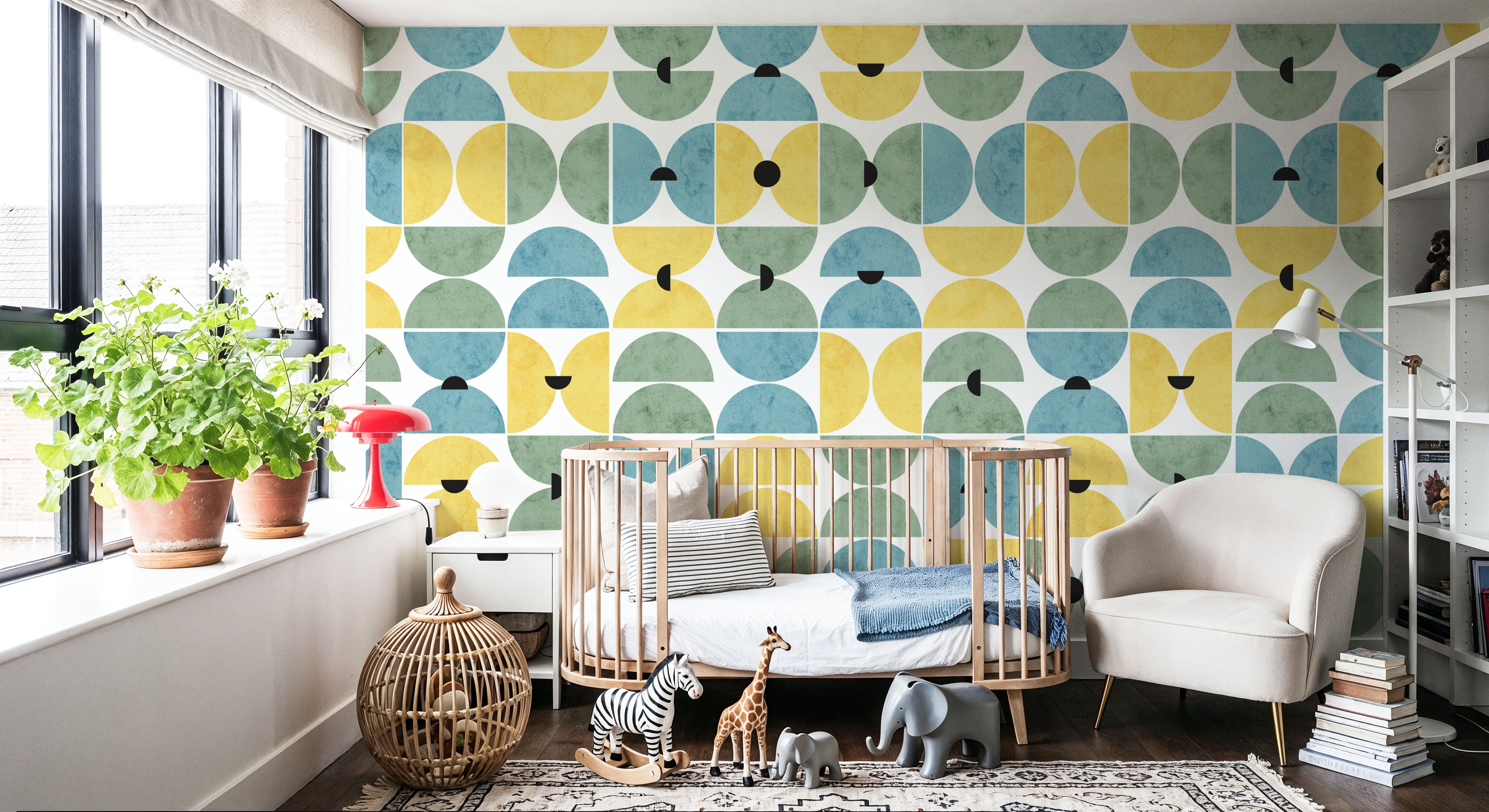 Homley Retro Shapes, Green