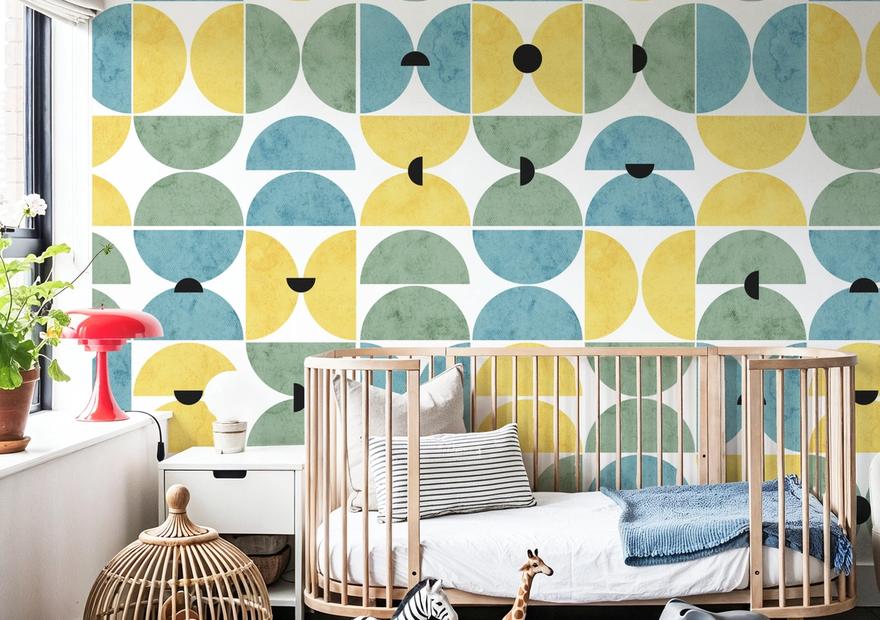 Homley Retro Shapes, Green