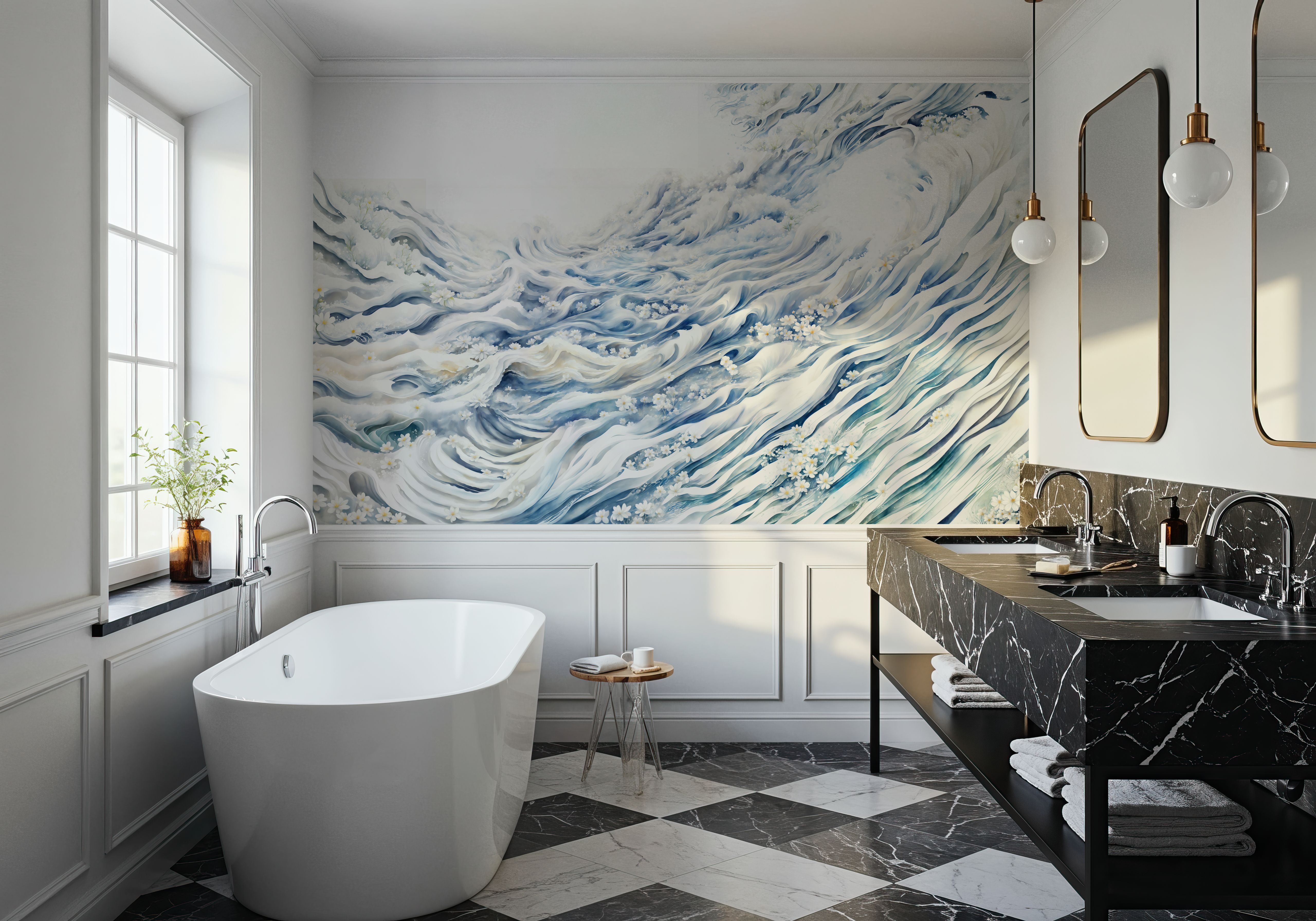 Romantic Waves Blue
