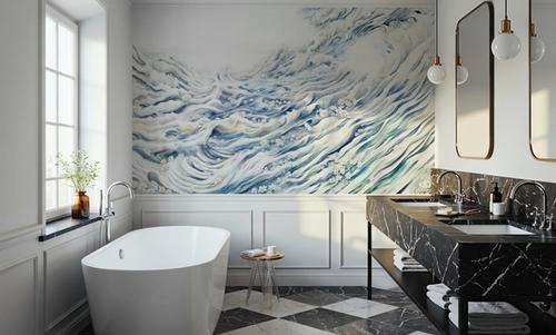 Romantic Waves Blue