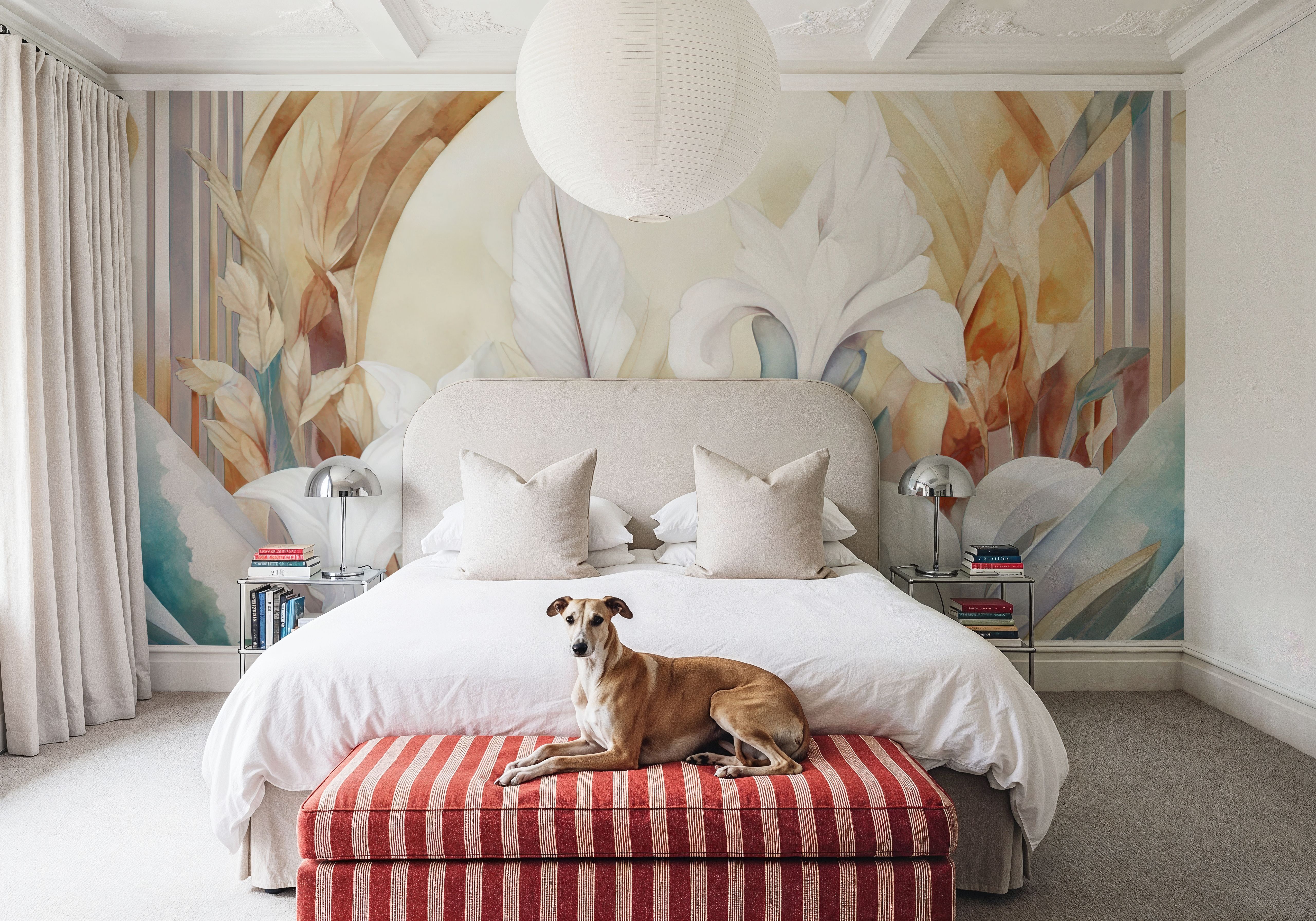 Irises at Sunrise Yellow, Wallpaper