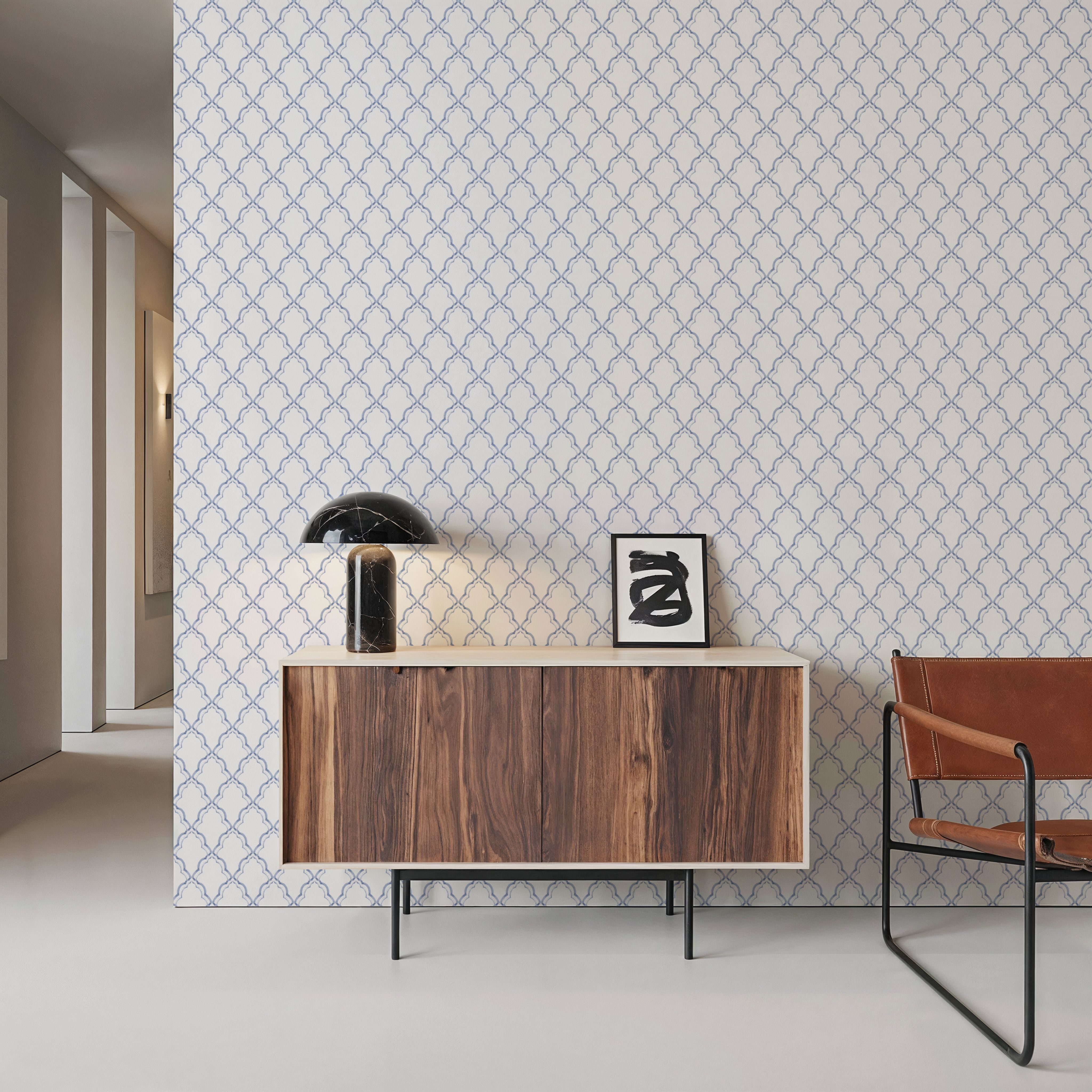 Medallion Trellis, Blueberry