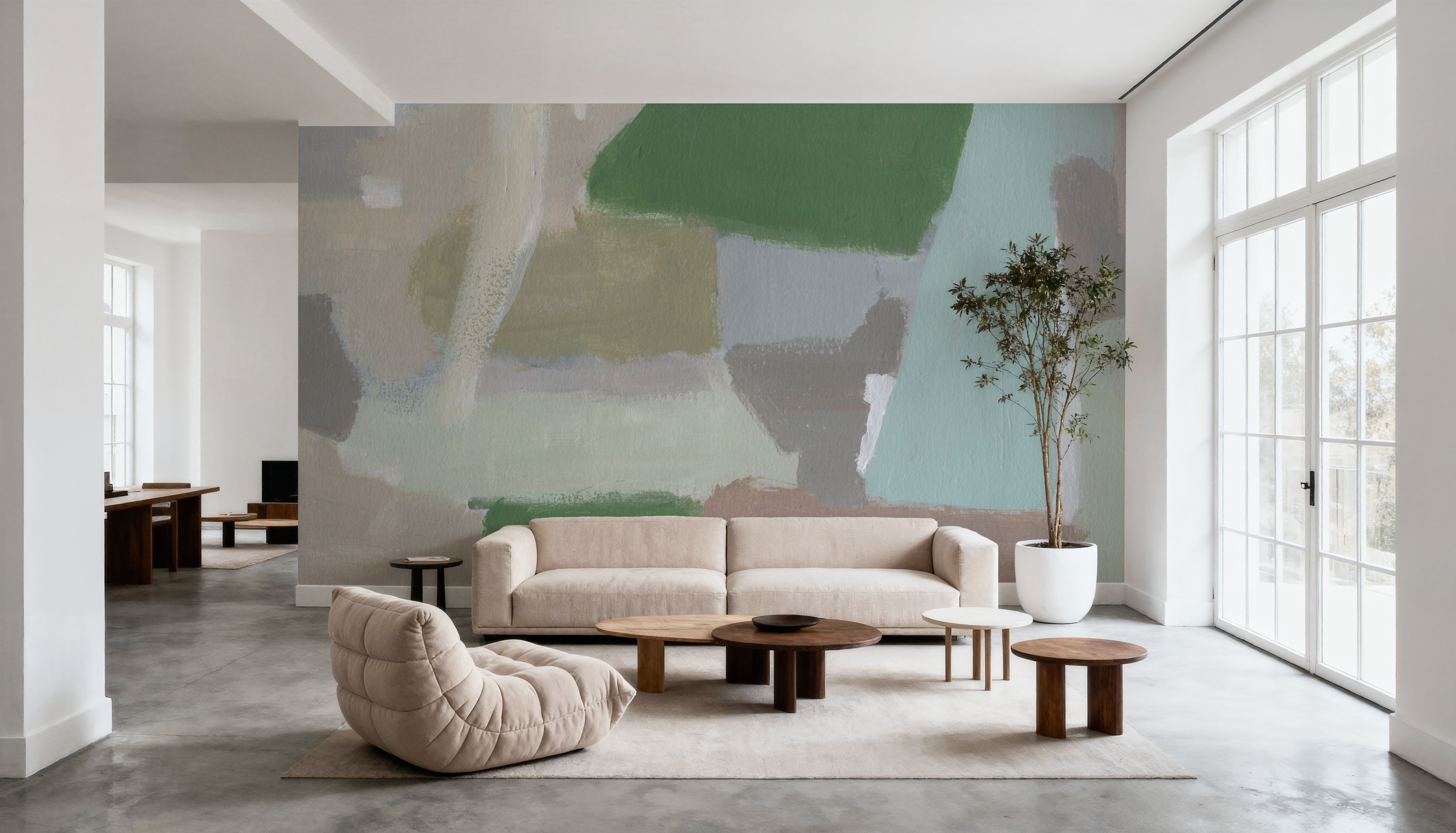 Spring Green Abstract