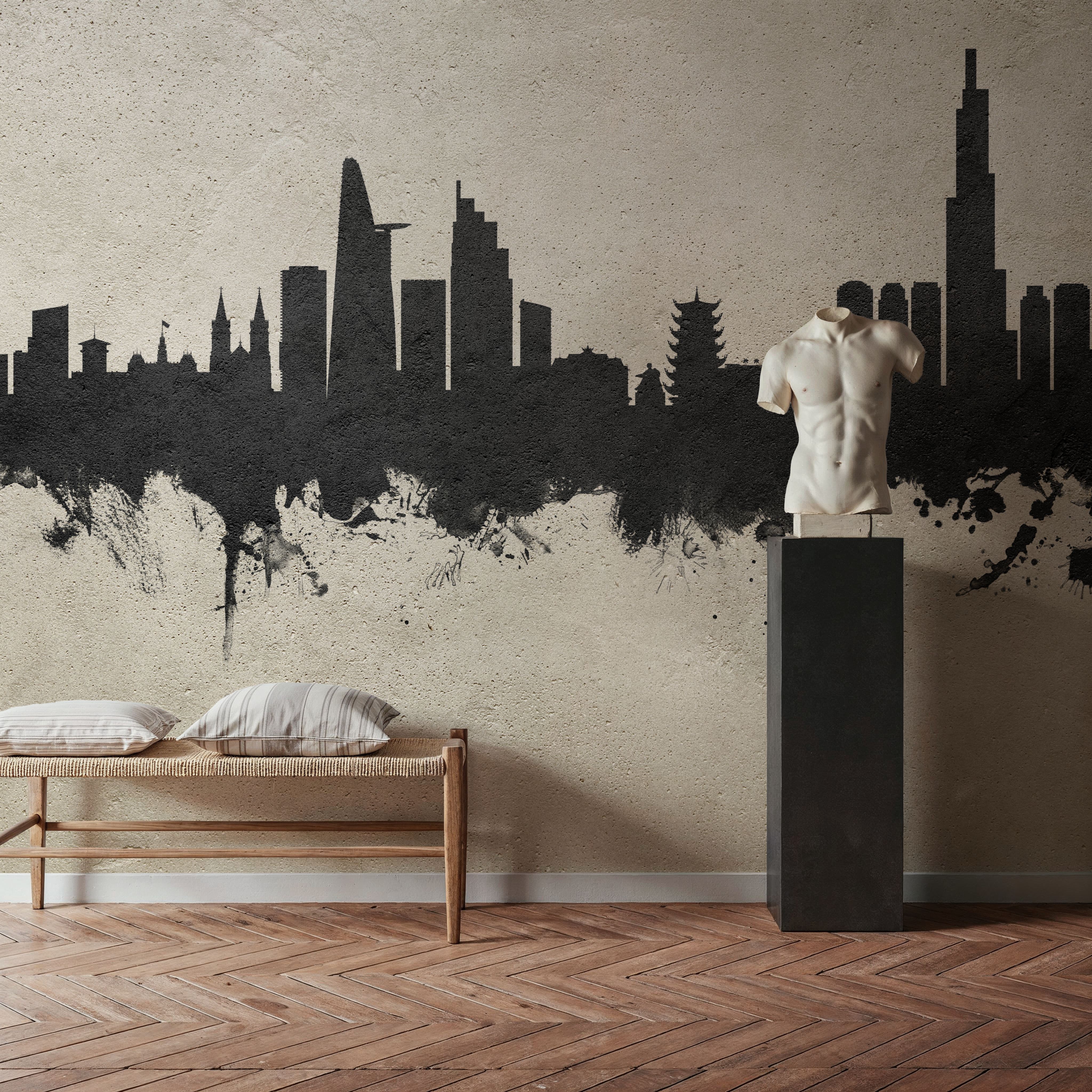 Ho Chi Minh City Vietnam Skyline Concrete