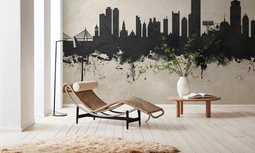 Boston Massachusettes Skyline Concrete