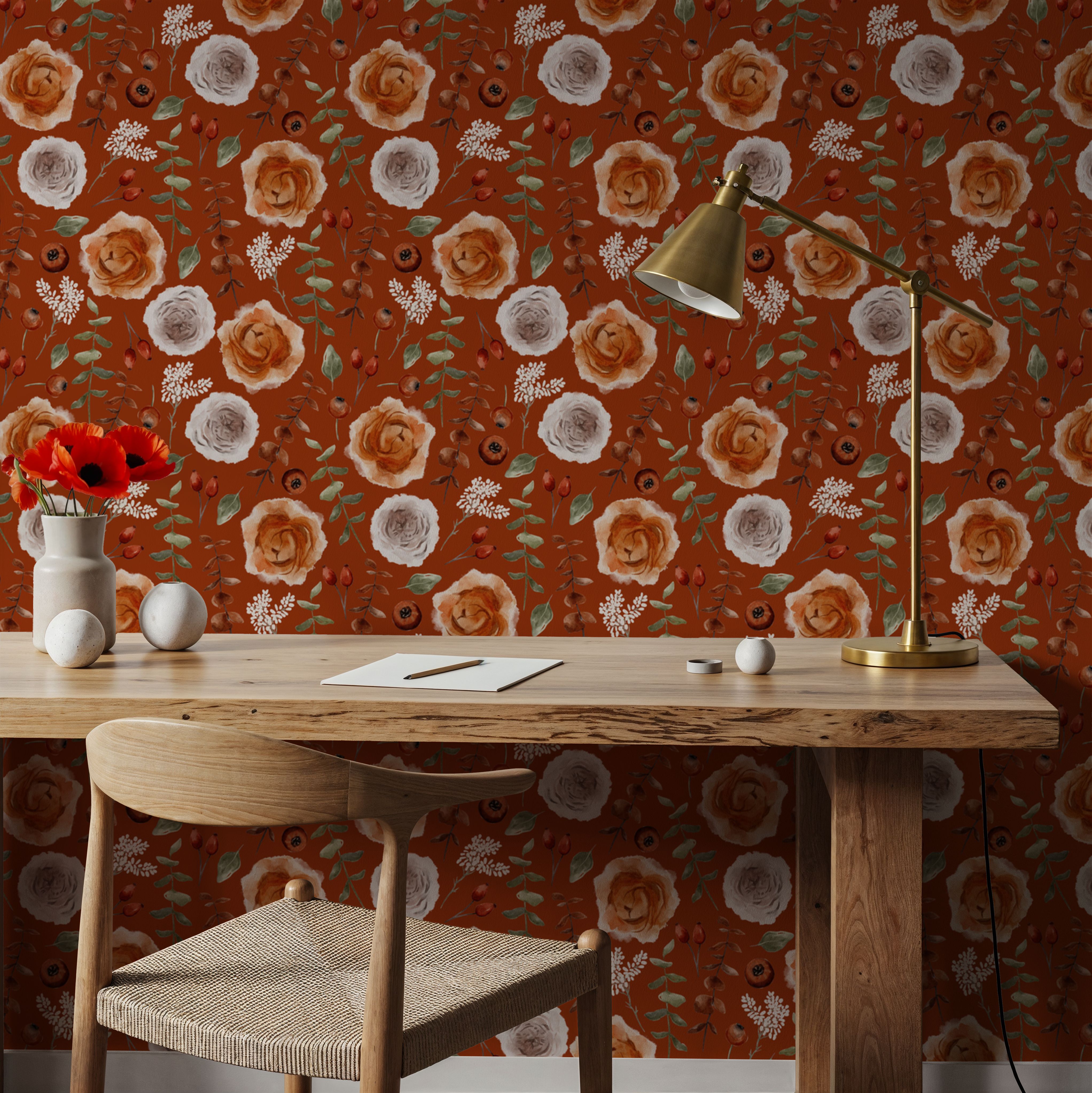 November Blooms, Behang