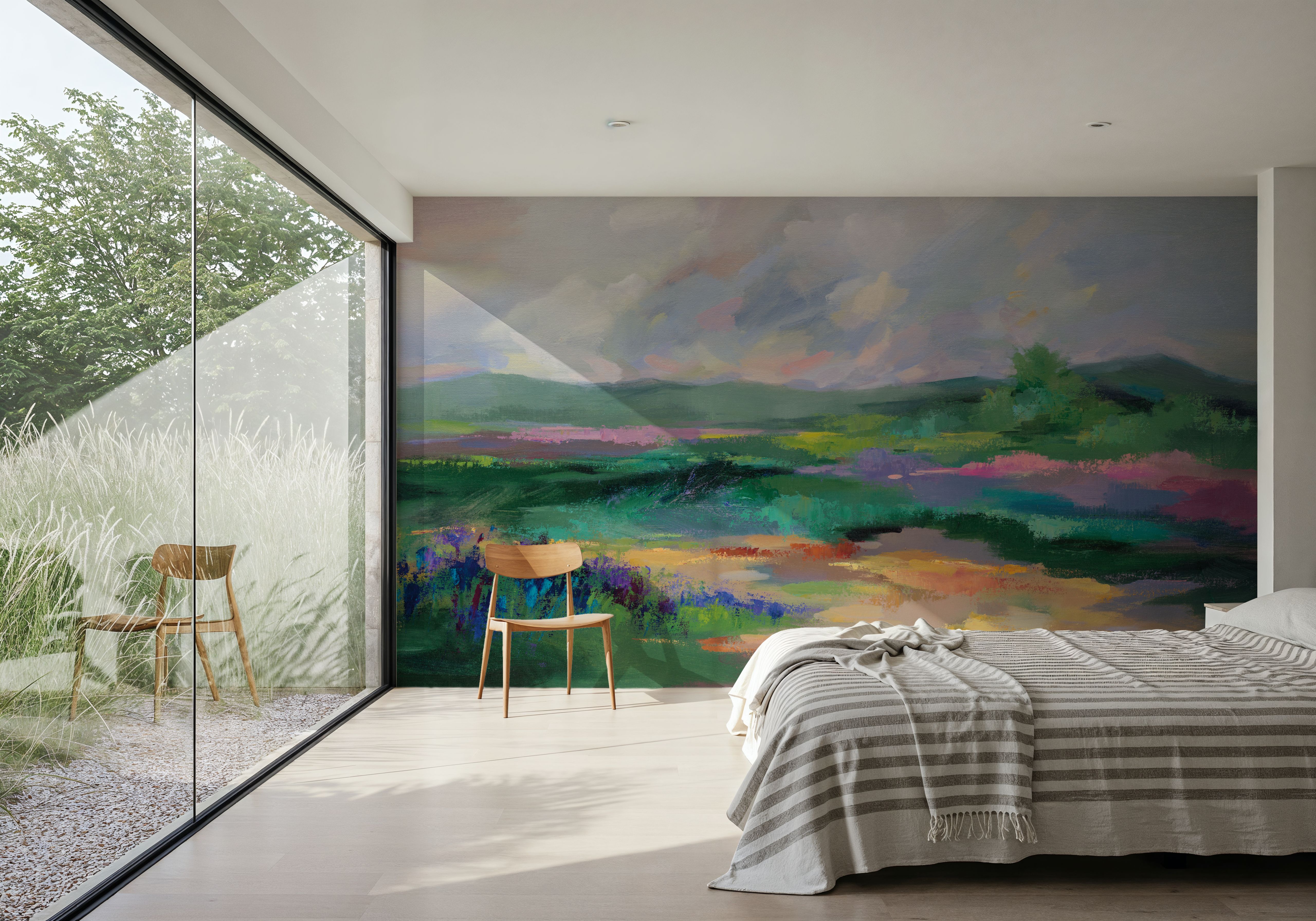 April Bloom, Tapeten