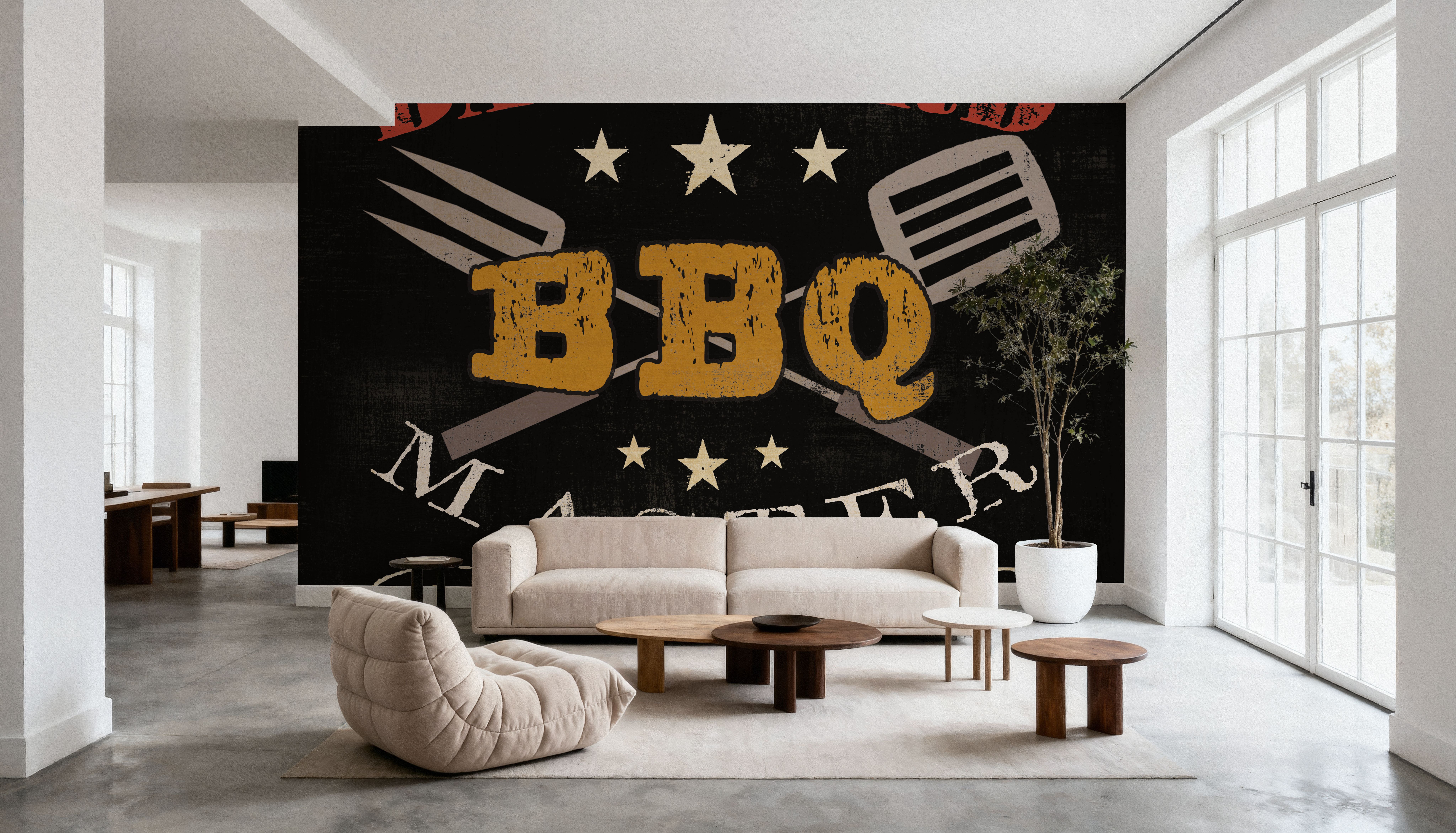 Backyard BBQ, Tapeten