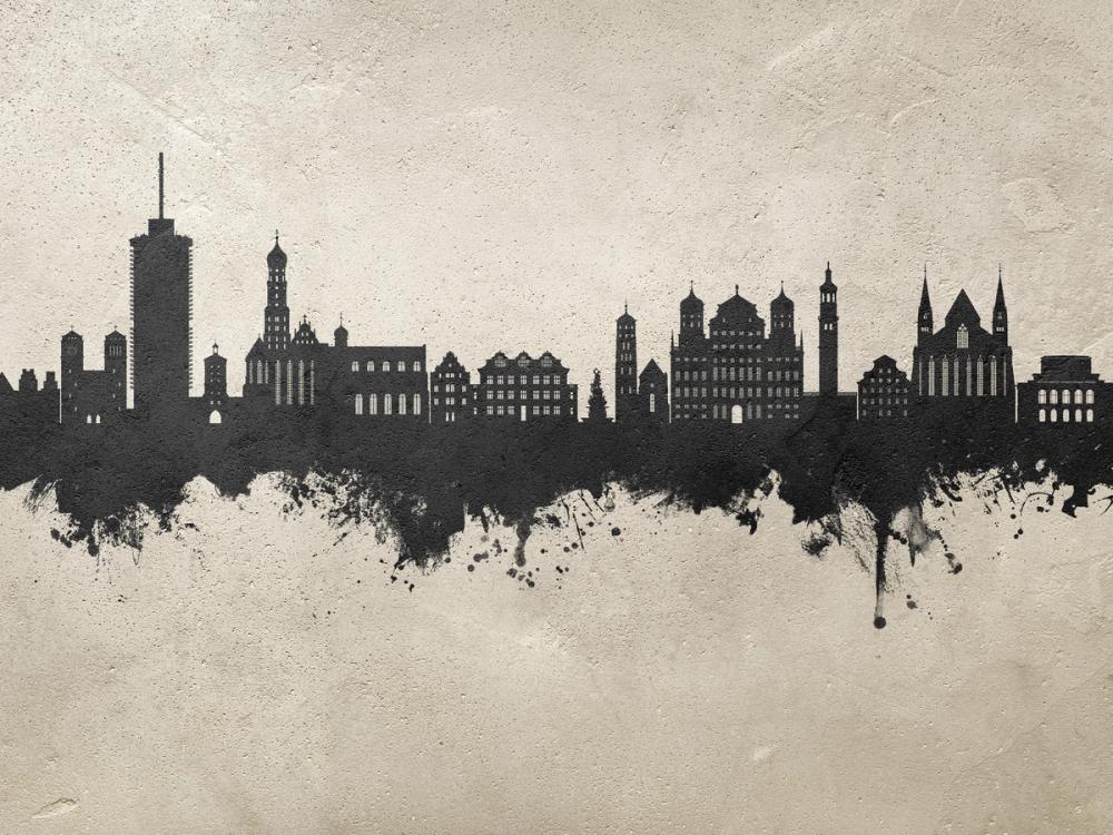Augsburg Germany Skyline Concrete
