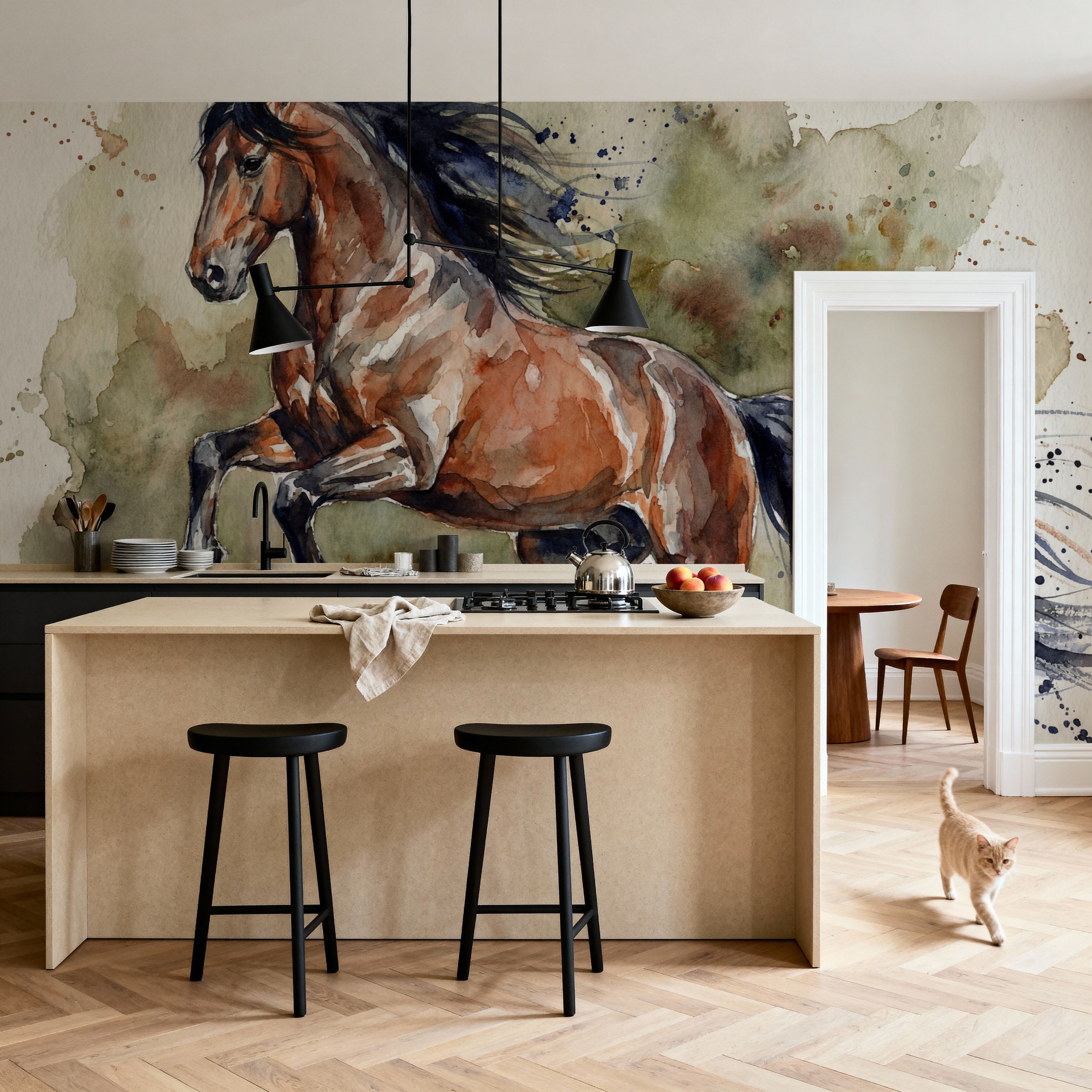 Powerful Horse - Watercolor Spirit Animals Series