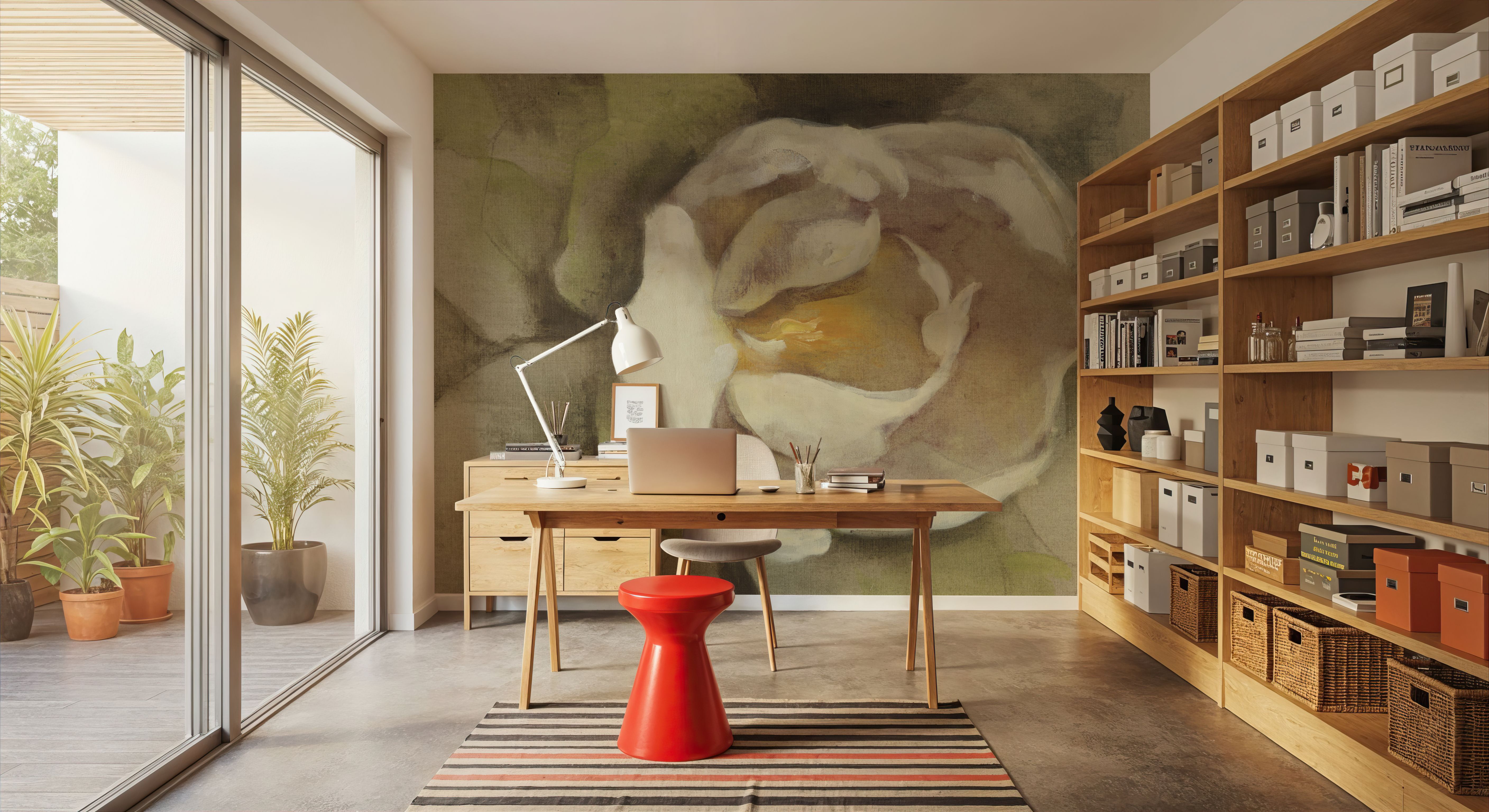 White Blossom on Canvas