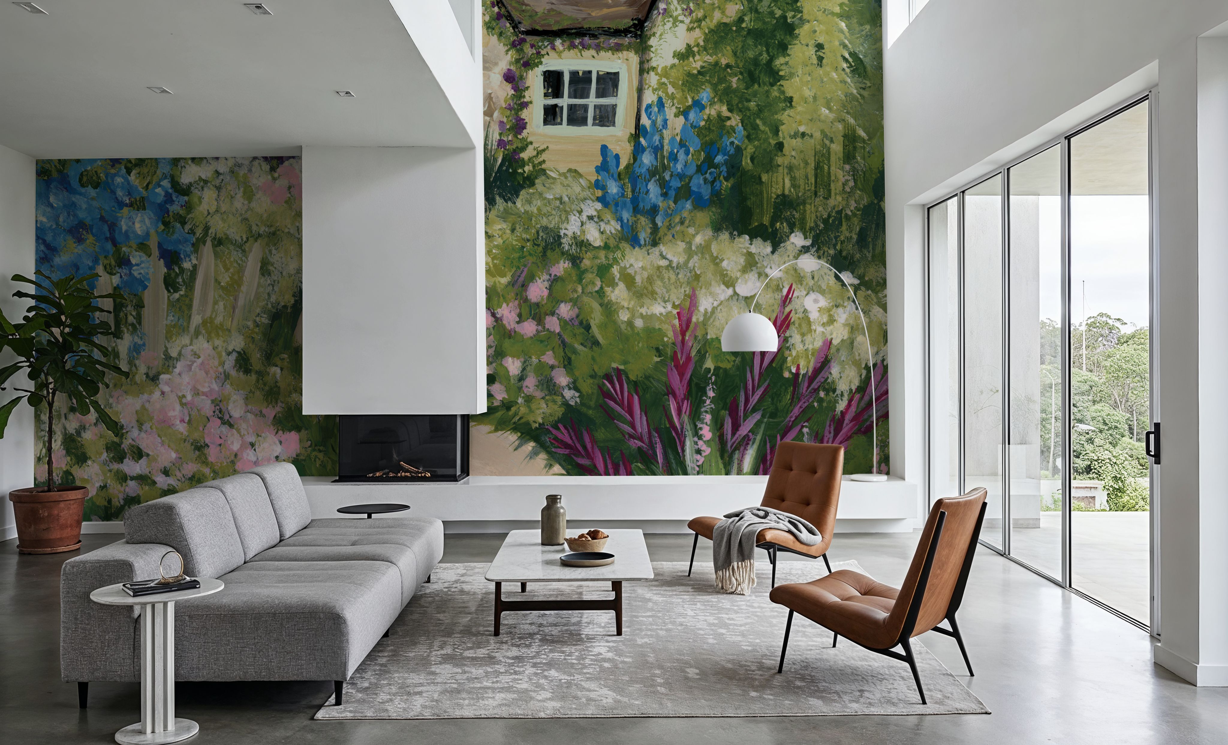 Country Cottage II, Wallpaper