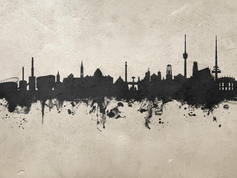 Stuttgart Germany Skyline Concrete
