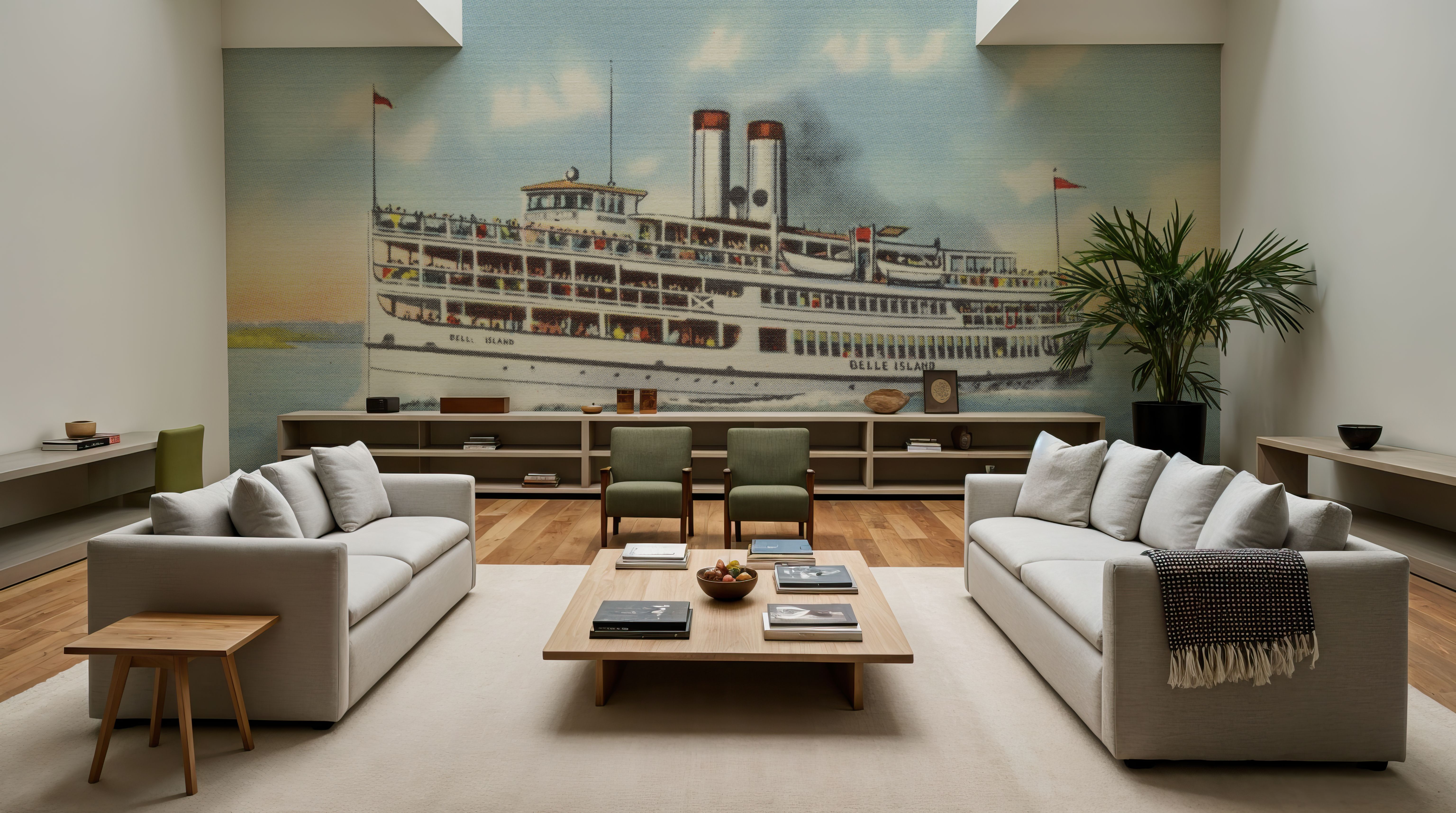 Greetings from Belle Island - Screenprint Postcard