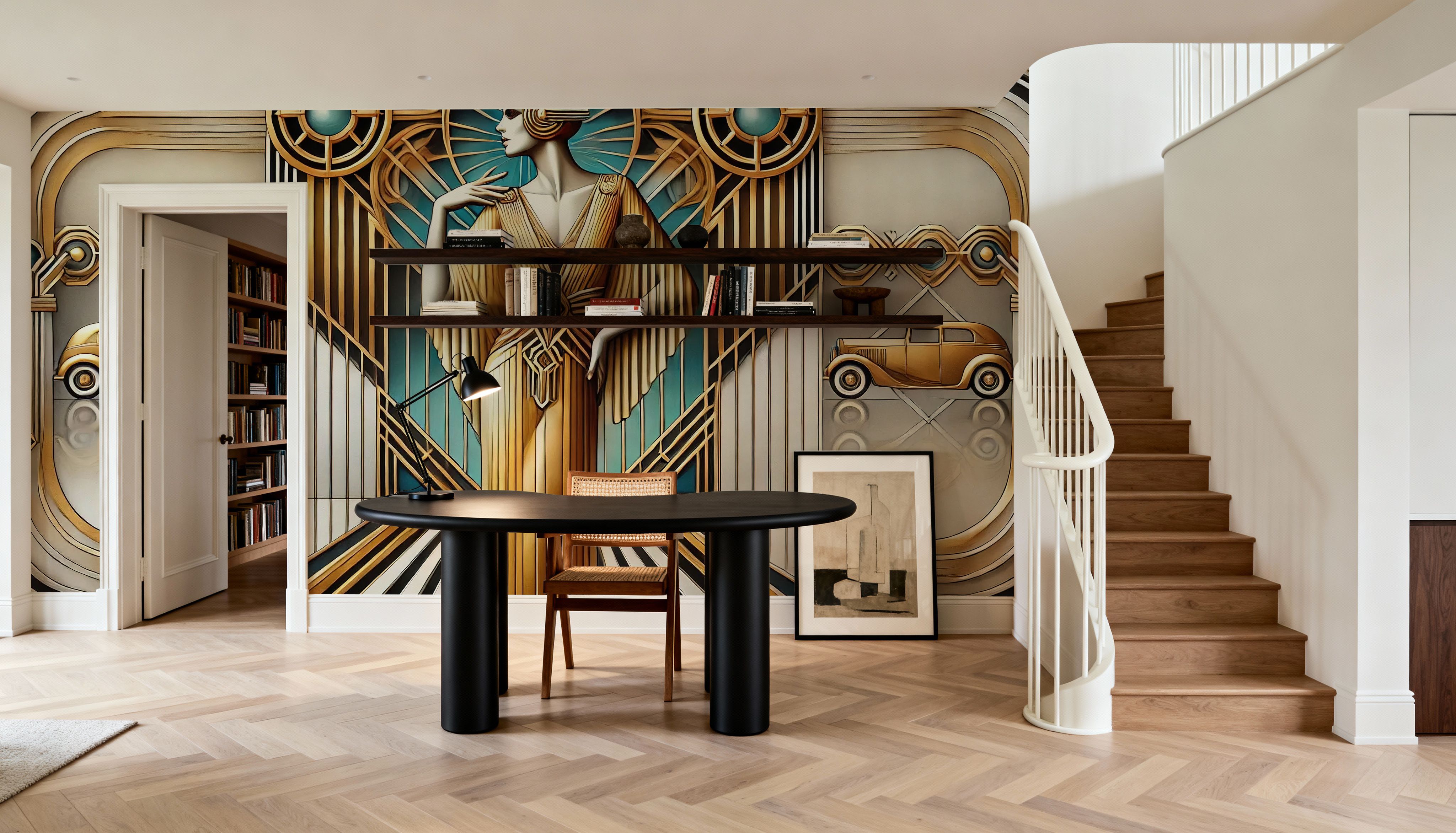 Elegant Art Deco Scene