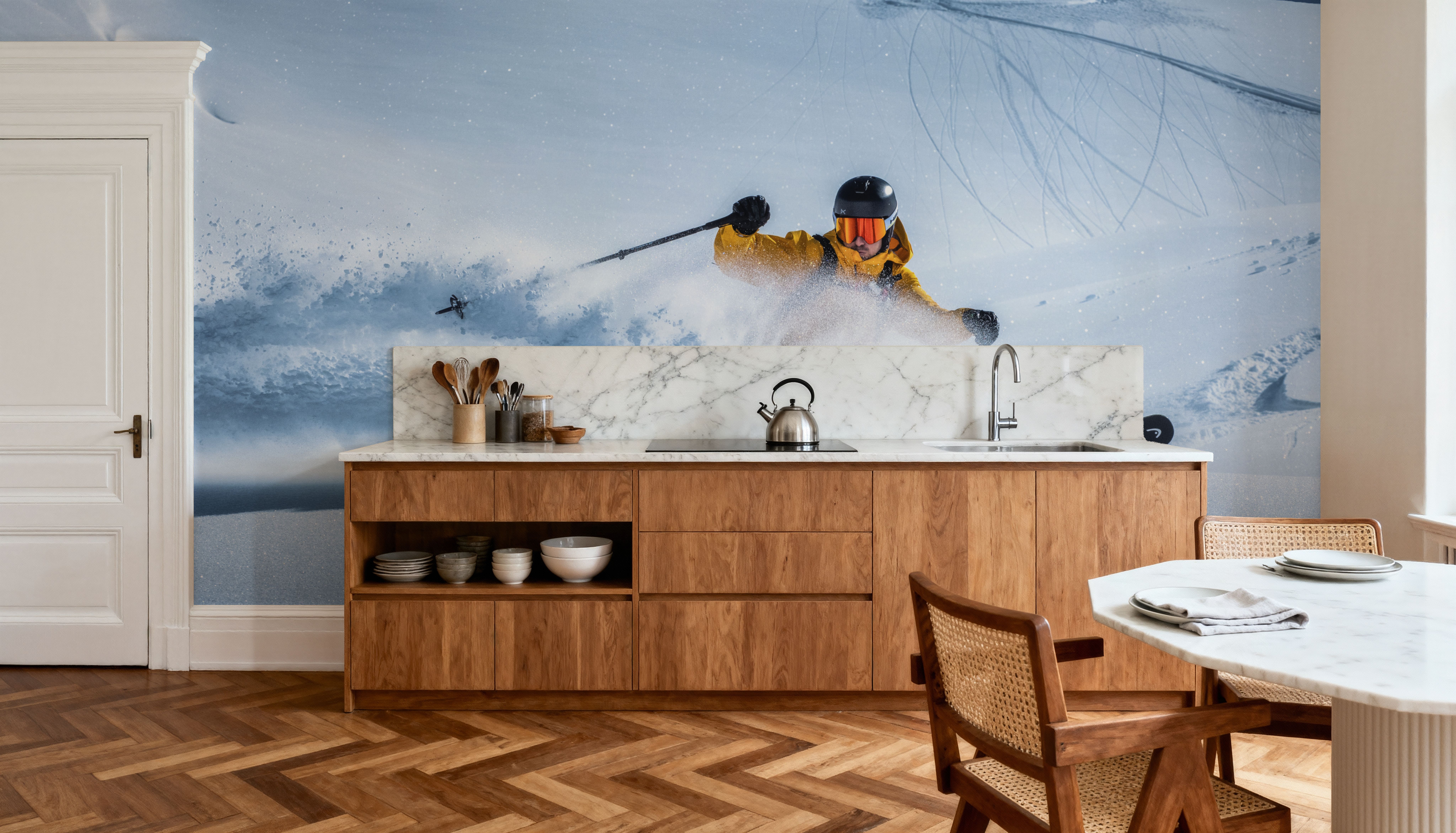 Powder Stop, Wallpaper