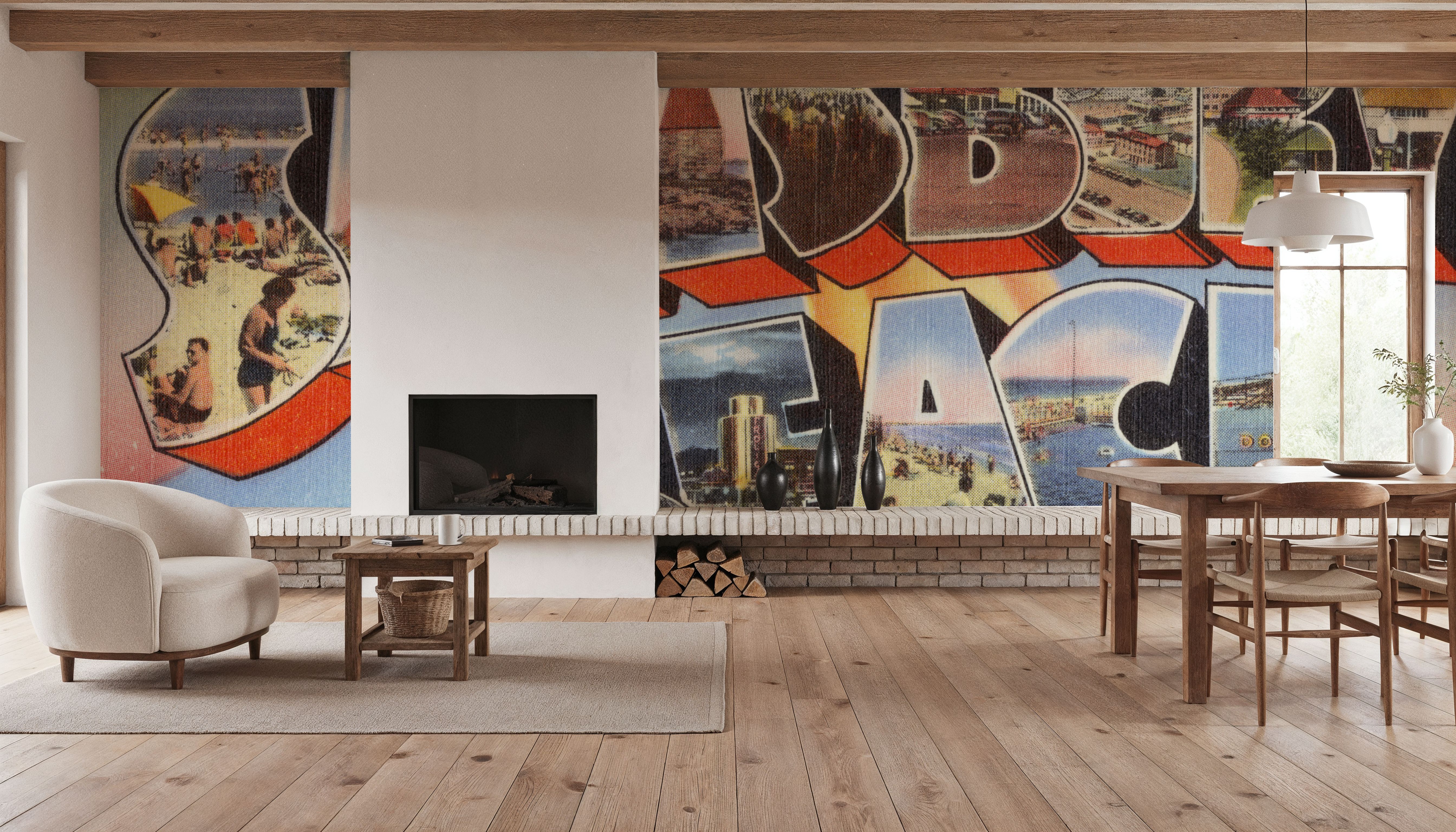 Greetings from Salisbury Beach - Screenprint Postcard