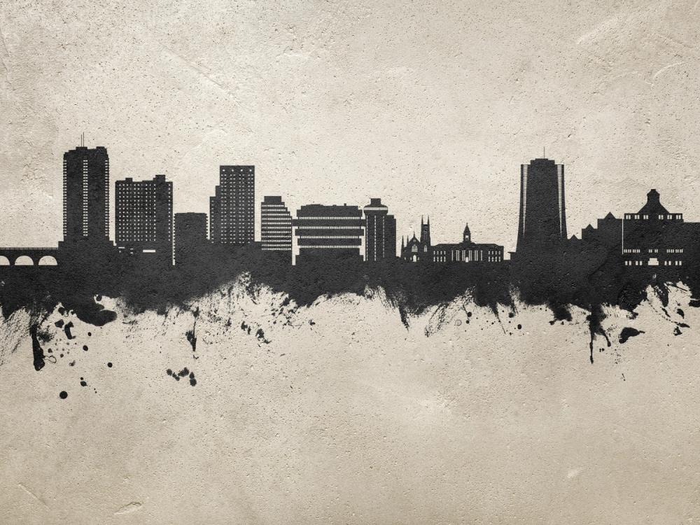 Stamford Connecticut Skyline Concrete