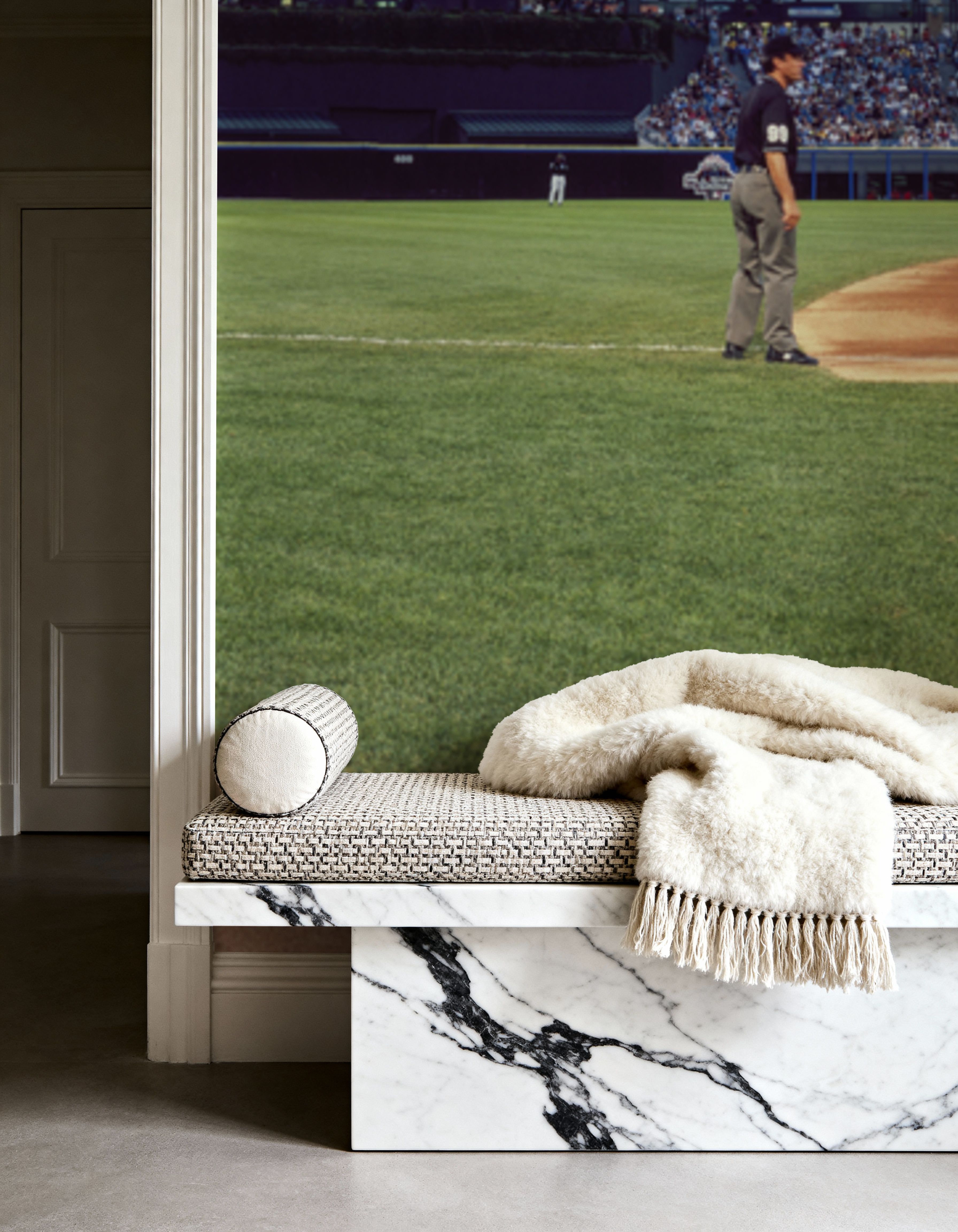 Wall Mural - Diamond Dusk - Sports mural wallpaper - Green - Bedroom - Wallism US - Premium, Textured or Peel & Stick