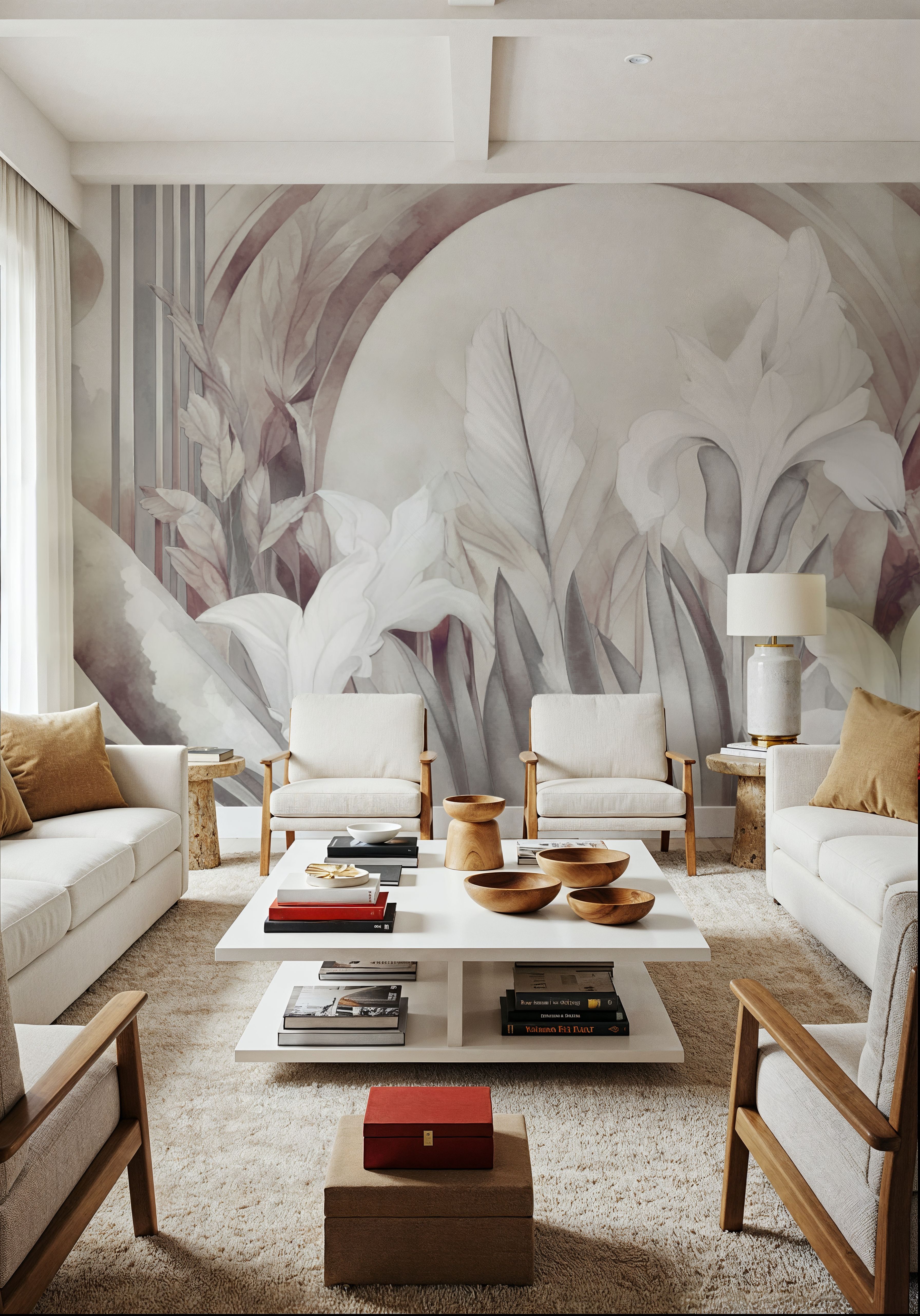 Irises at Sunrise Red