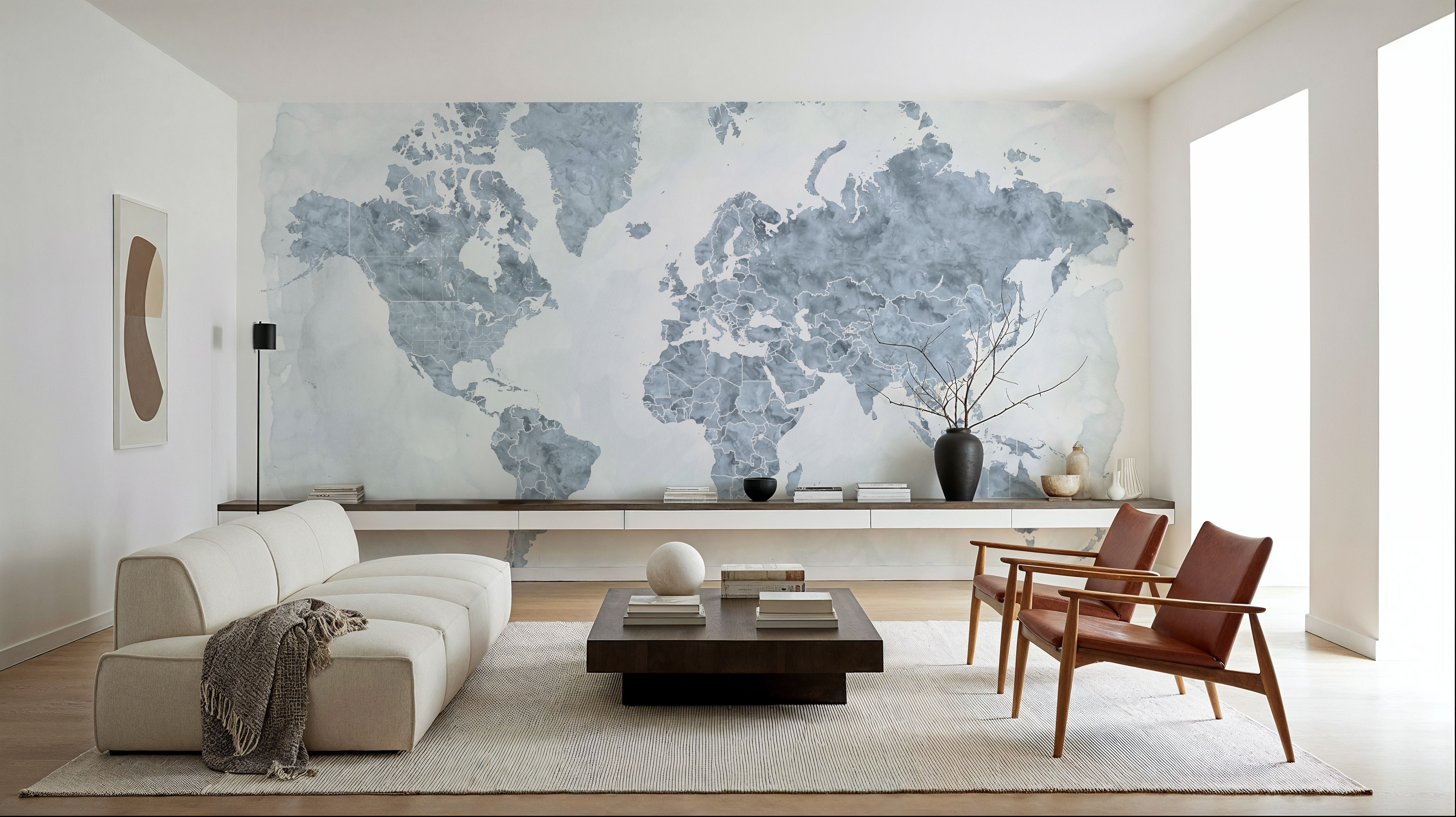 World Map Cities - Jacques, Wallpaper