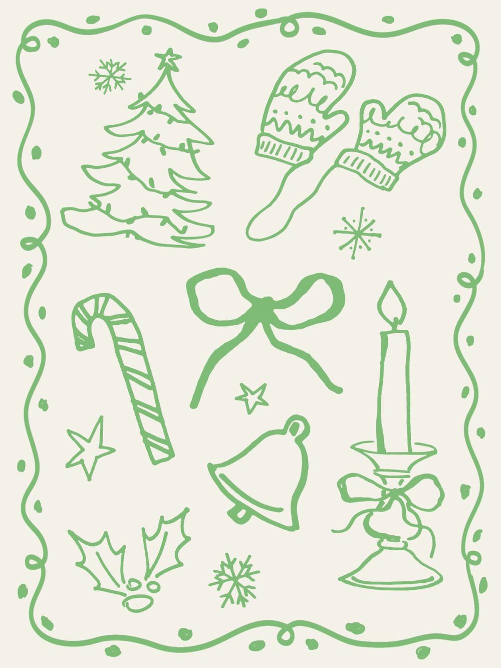 Christmas Doodle VIII