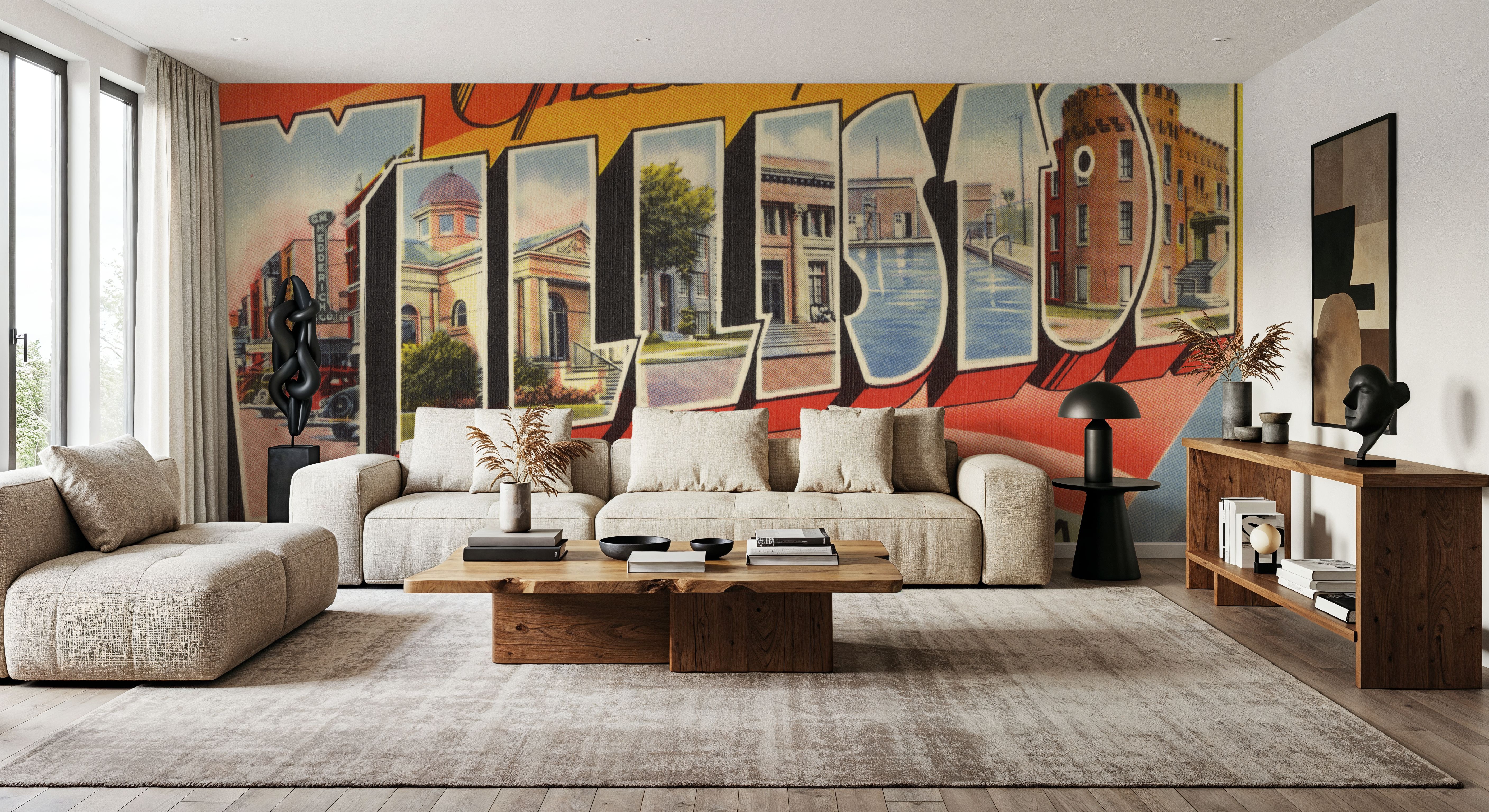 Greetings from Williston - Screenprint Postcard