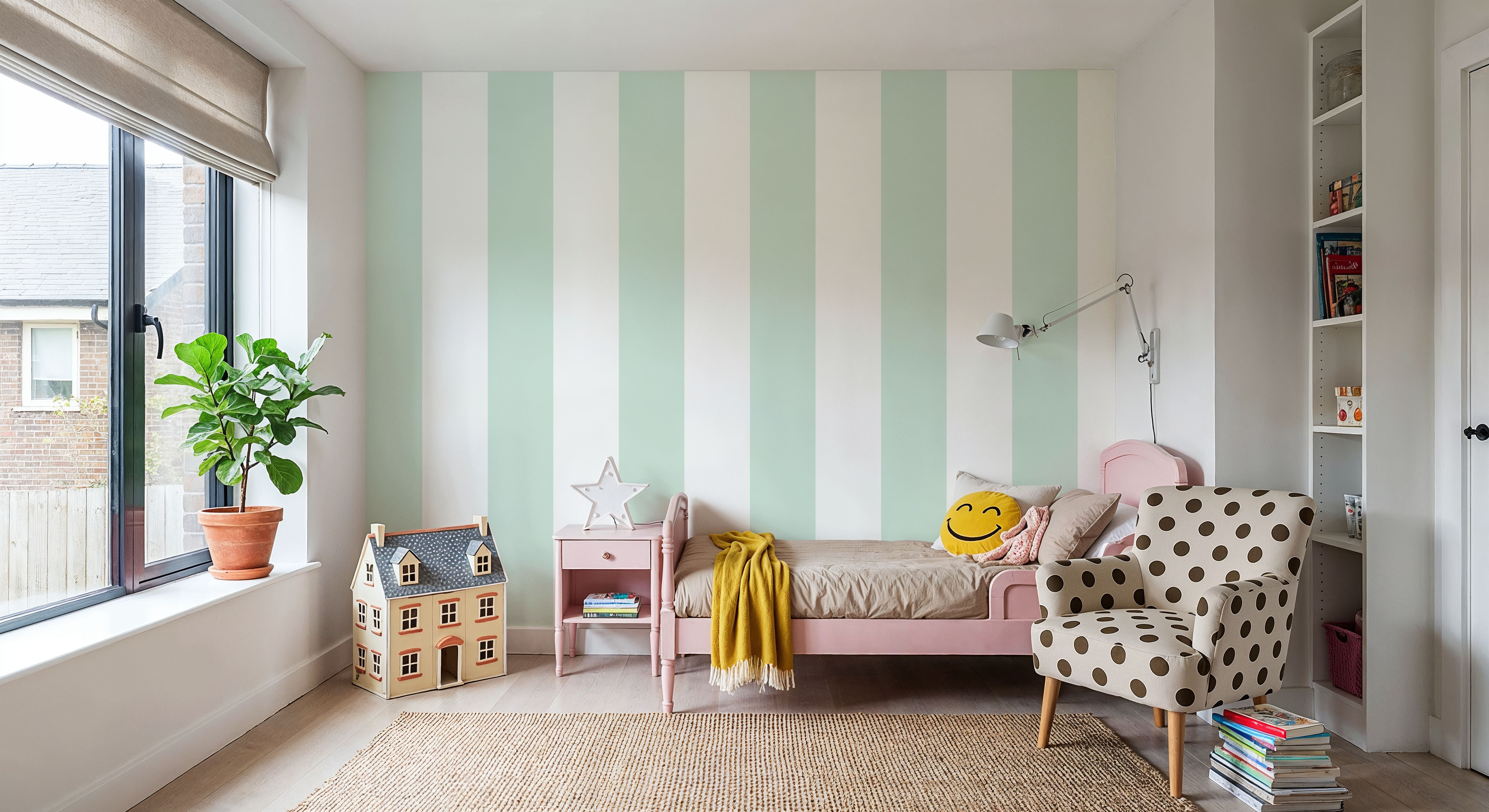 Circus Stripes, Mint Green