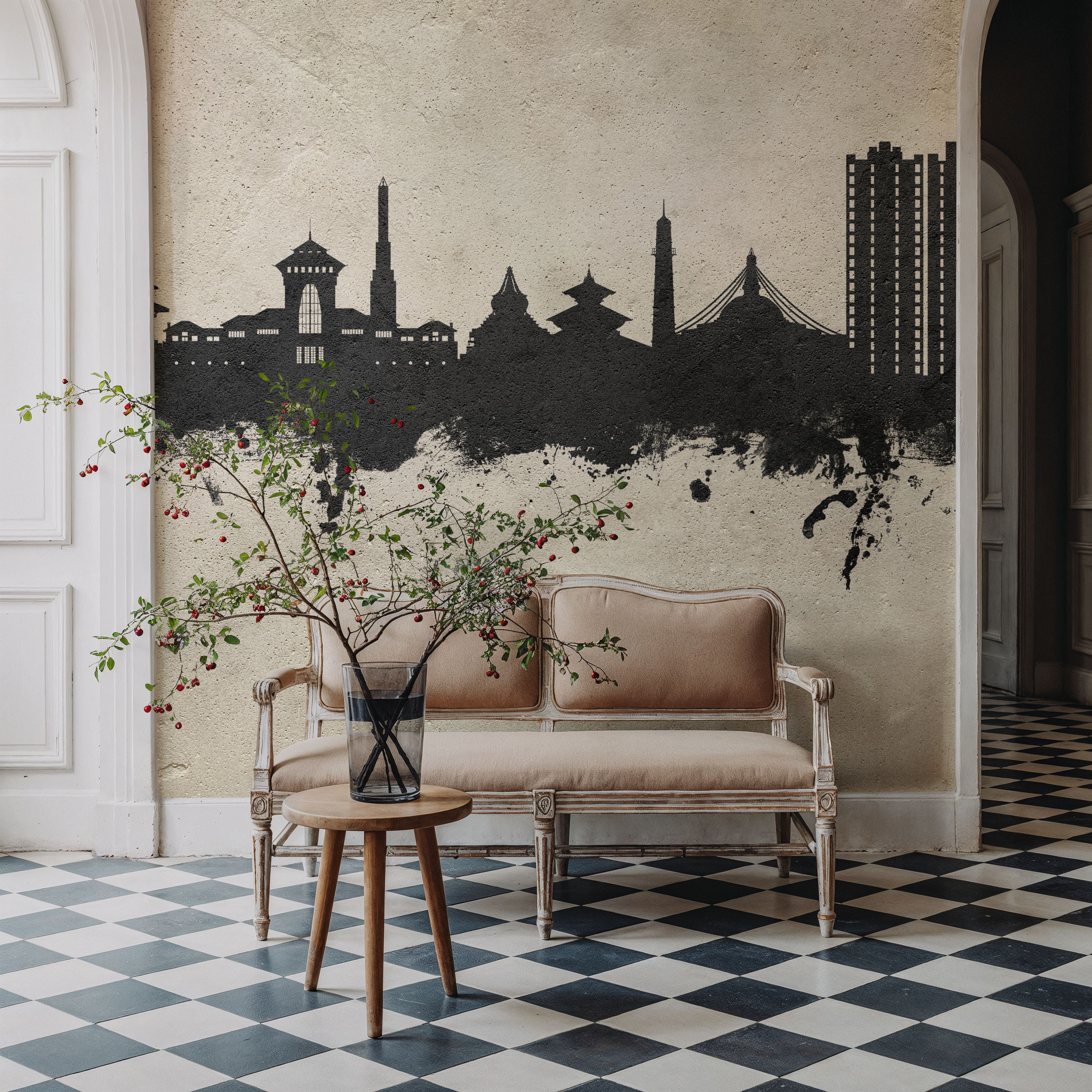 Kathmandu Nepal Skyline Concrete