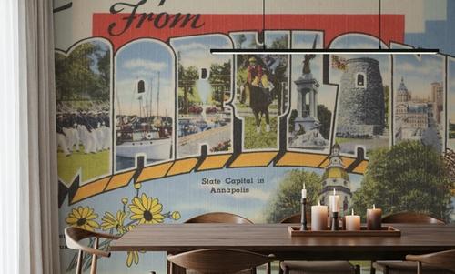 Greetings from Maryland - Screenprint Postcard