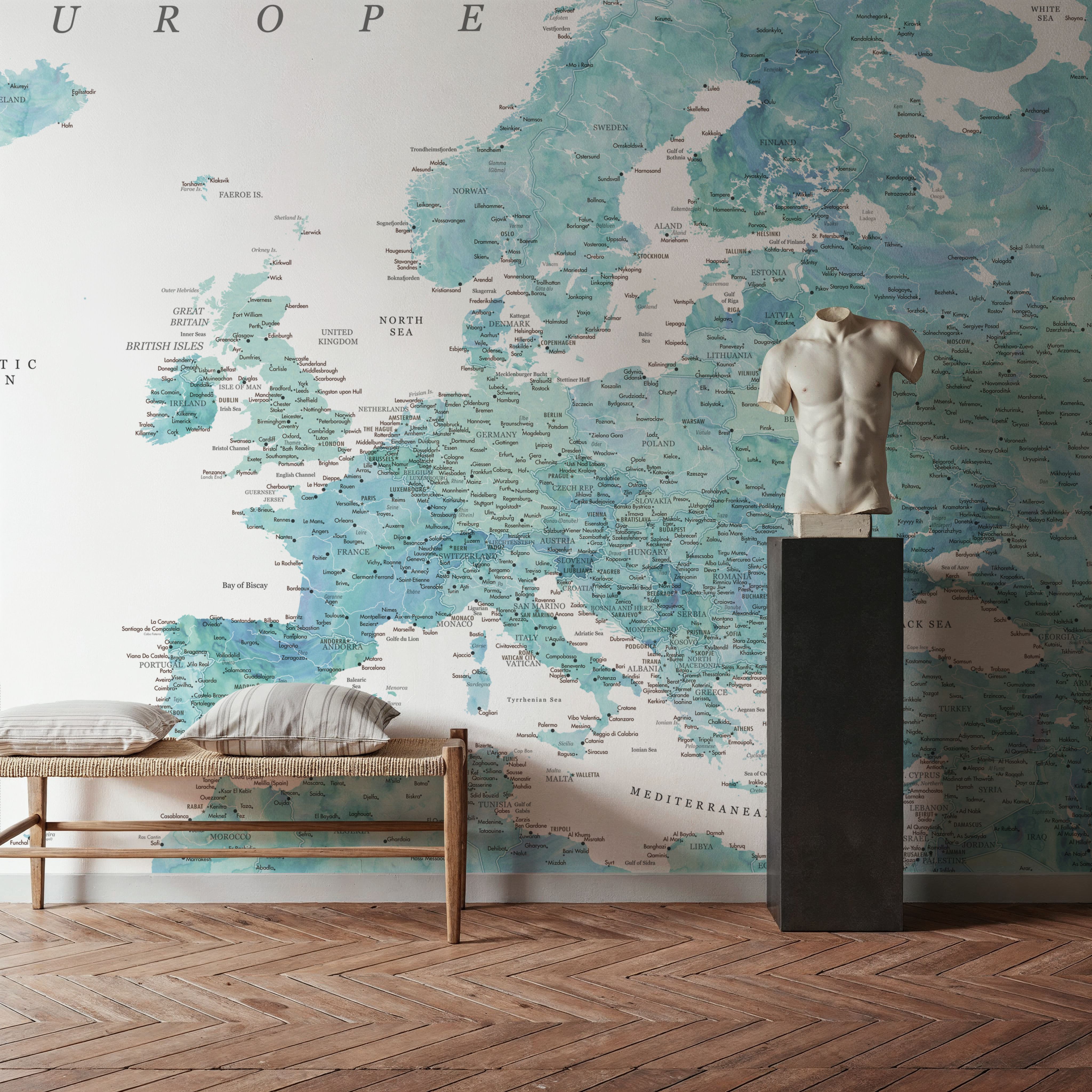 Europe Map Detailed - Maizah