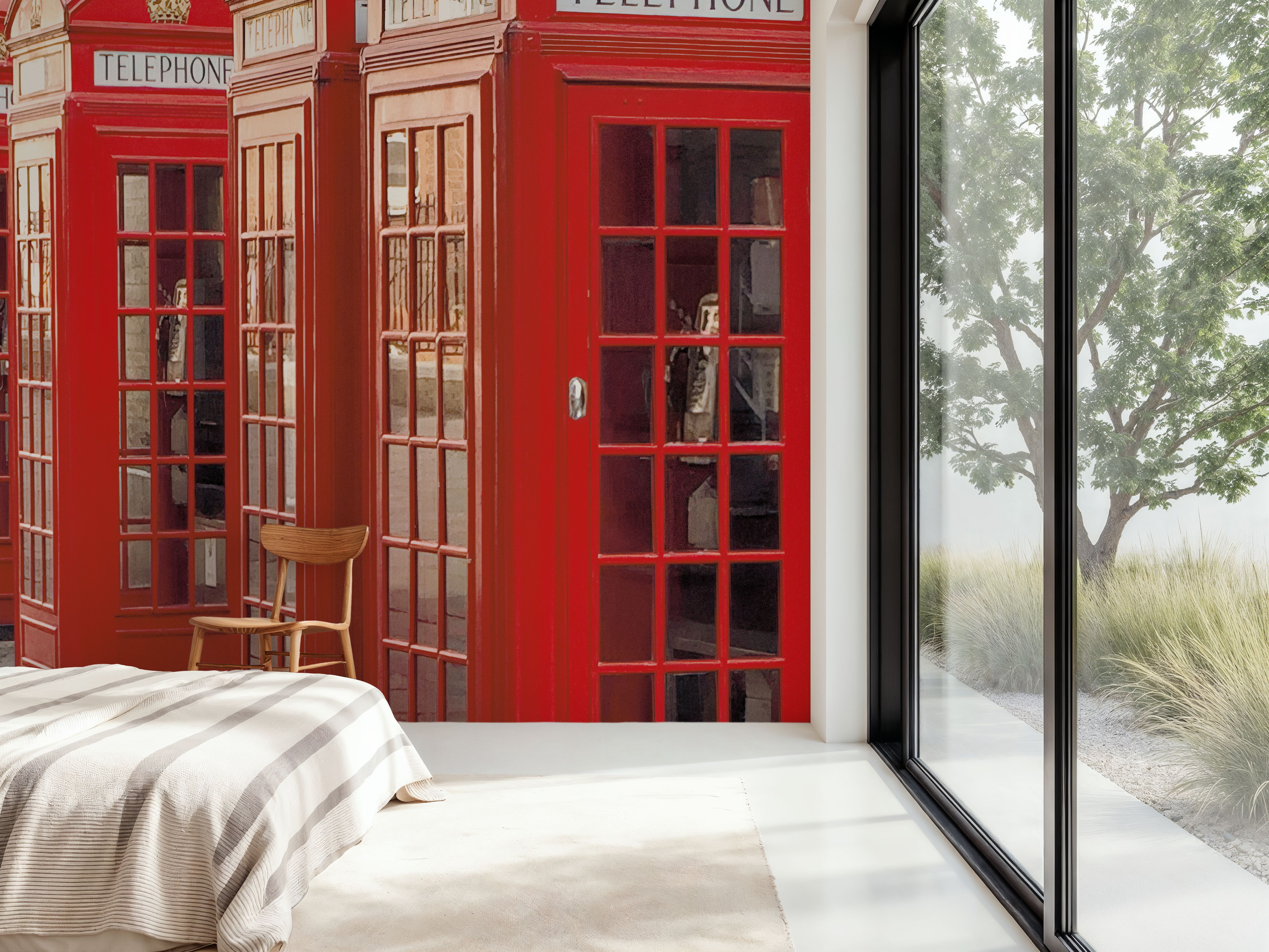 London Phoneboxes Lining Up