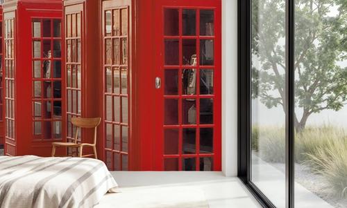 London Phoneboxes Lining Up
