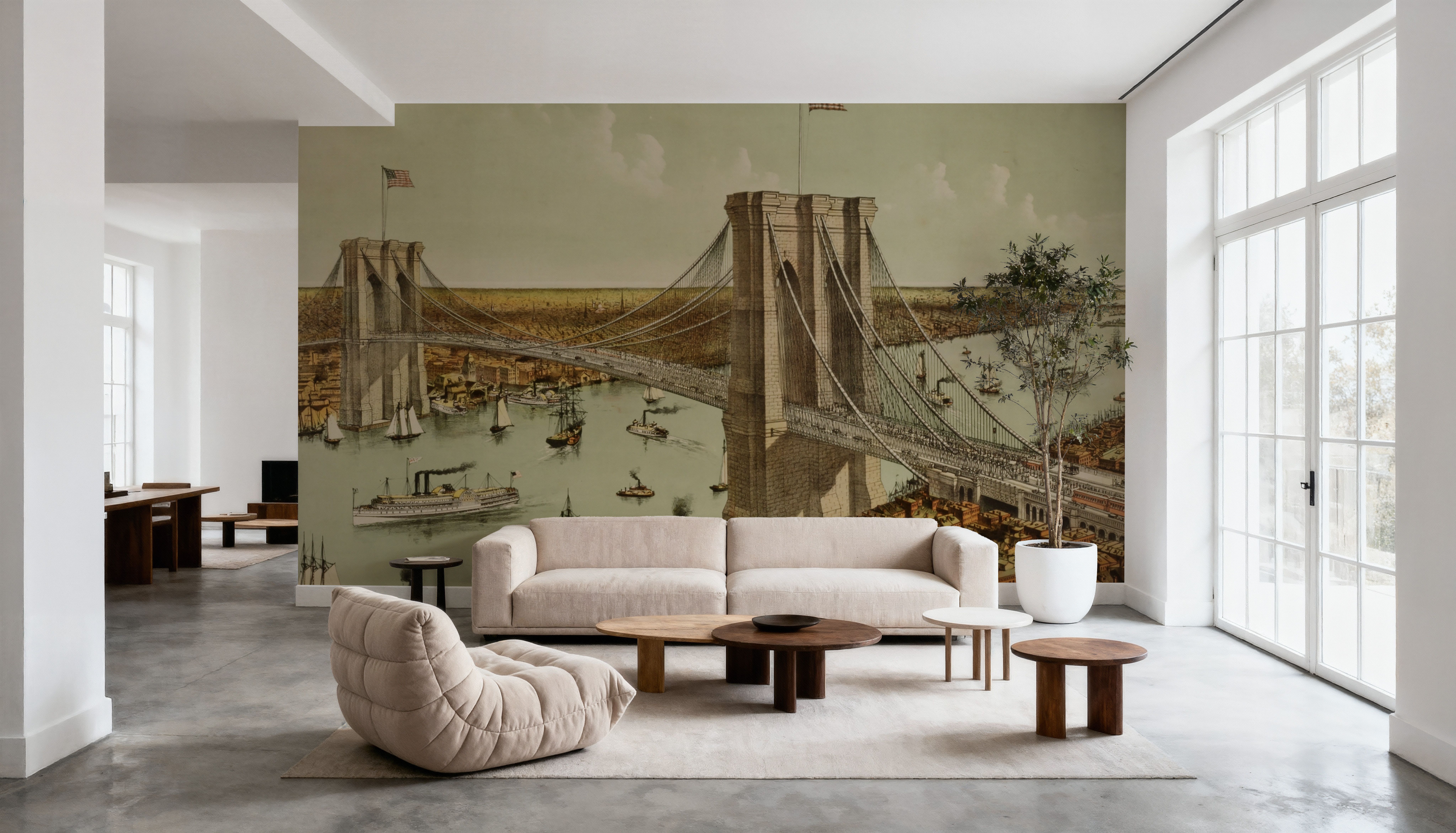 Great East River Bridge, Wallpaper