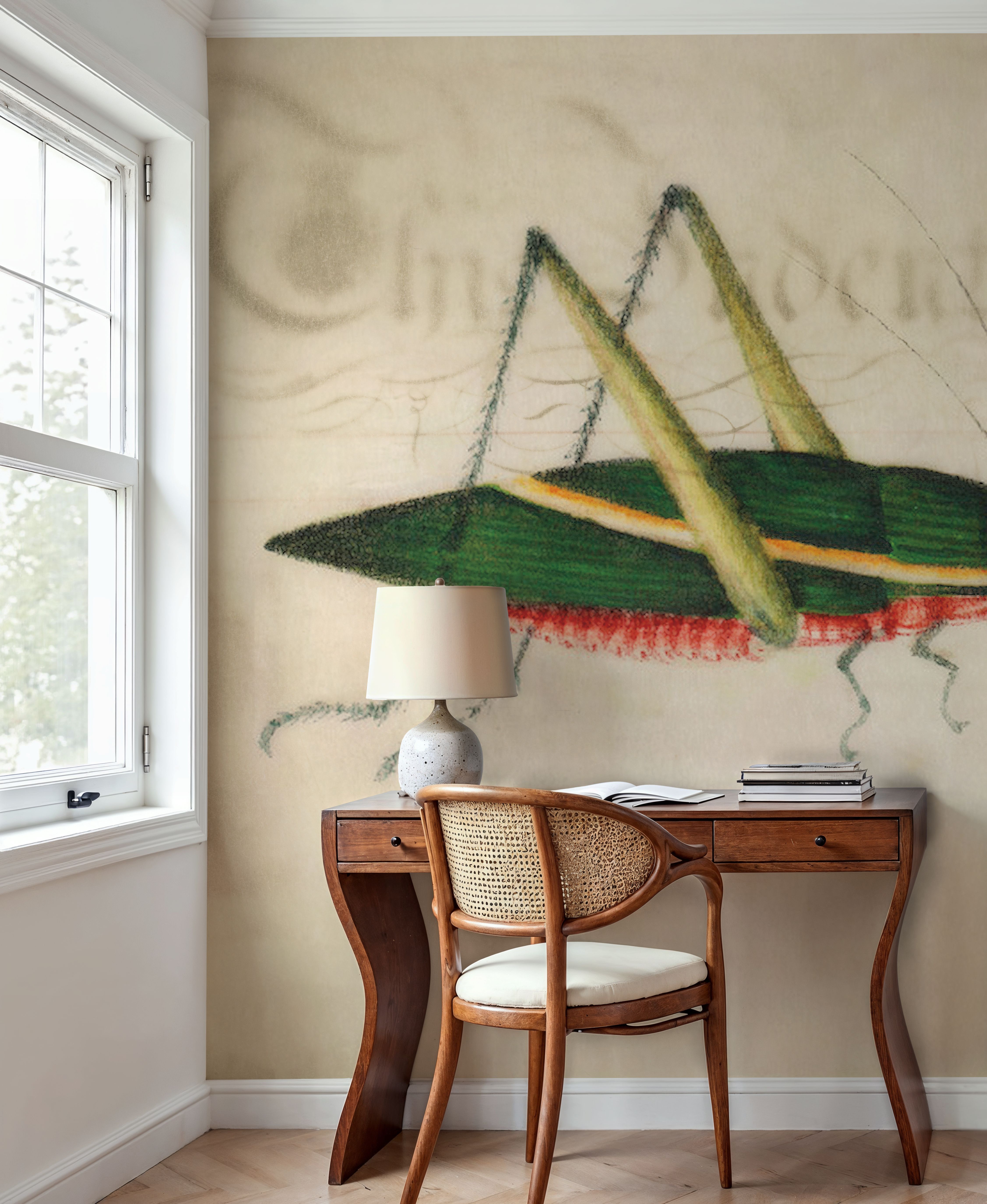 Vintage Green Grasshopper