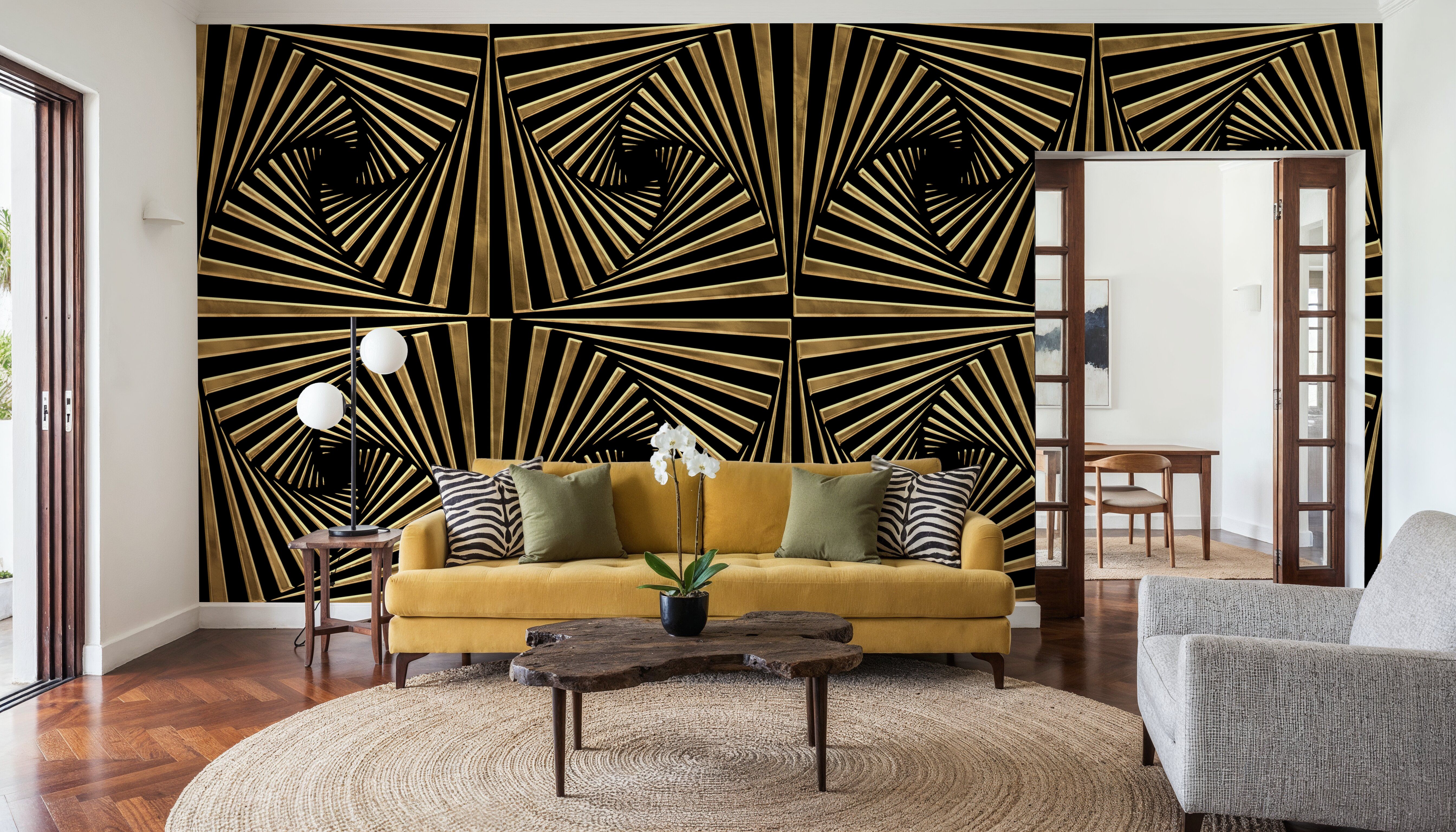 Art Deco Fans, Mural