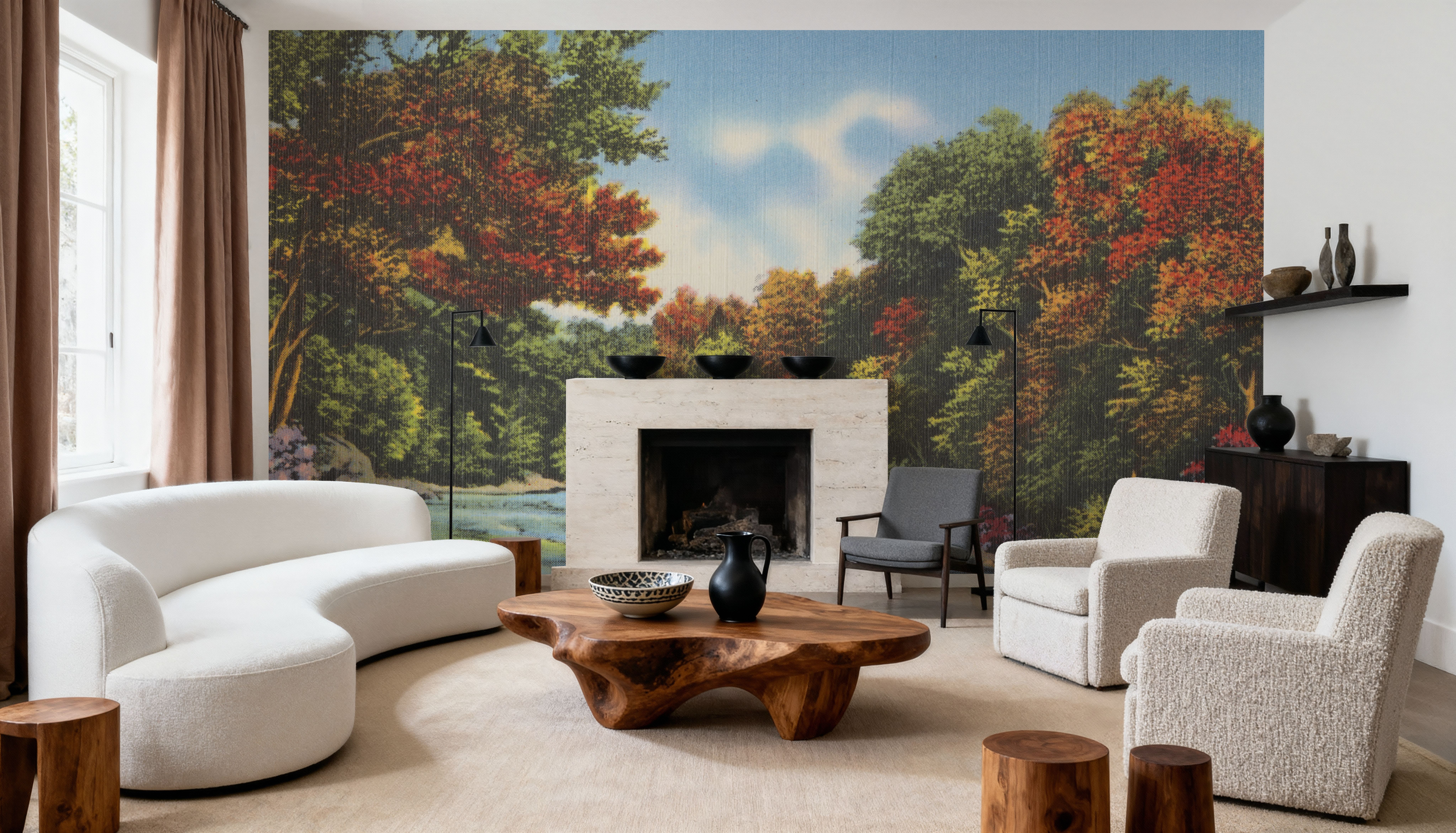 Color River - Screenprint Postcard