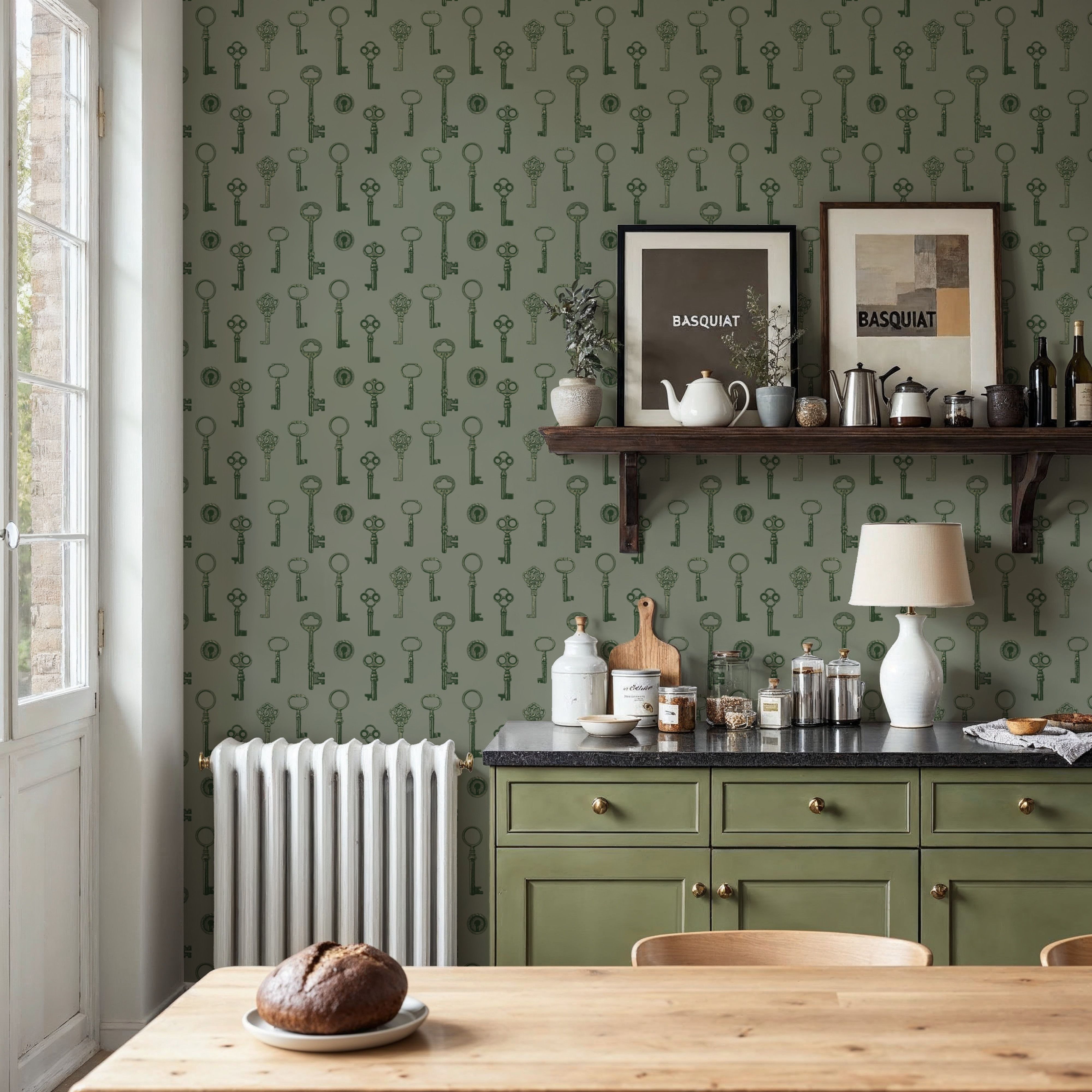 Antique Keys, Light Green
