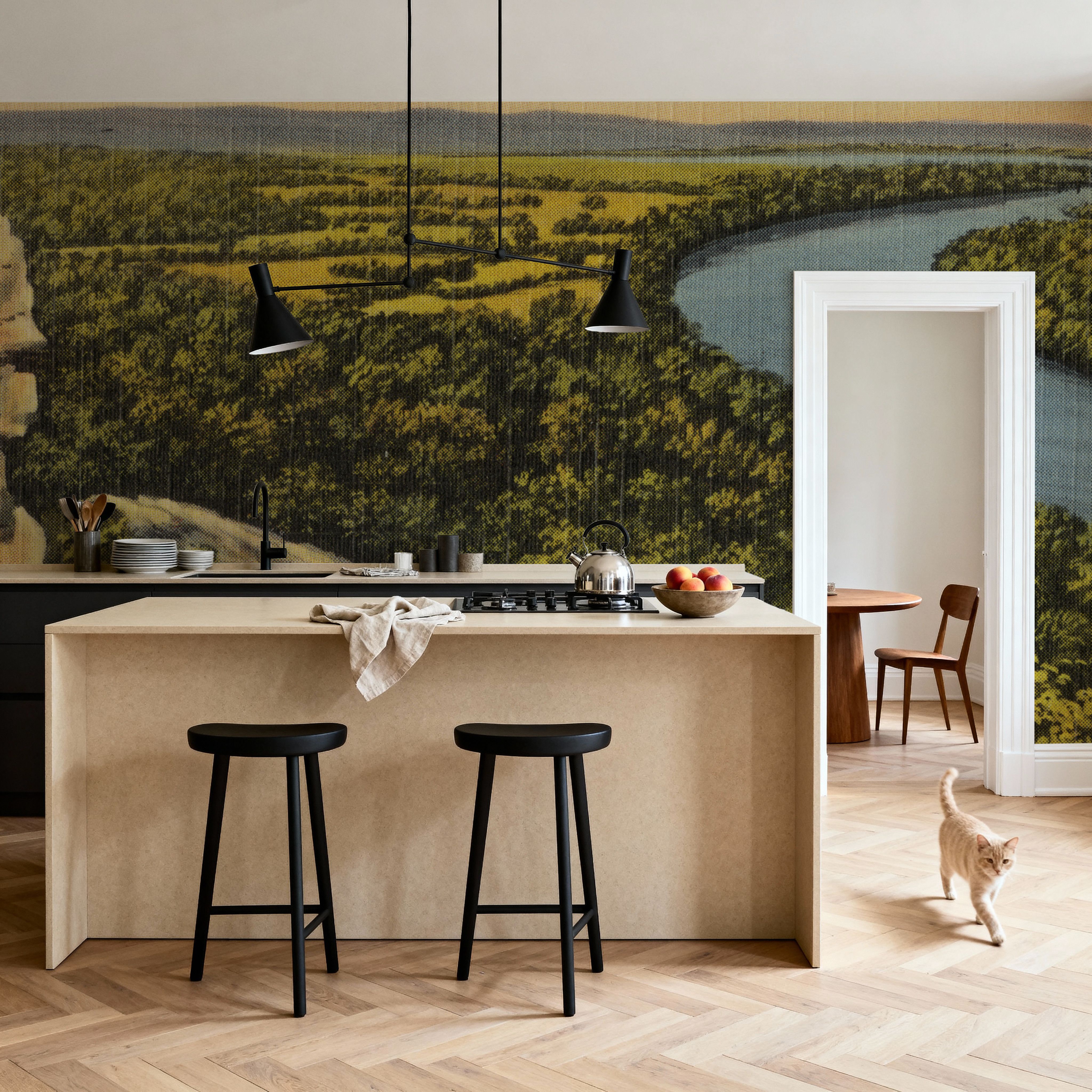 Brazos River - Screenprint Postcard