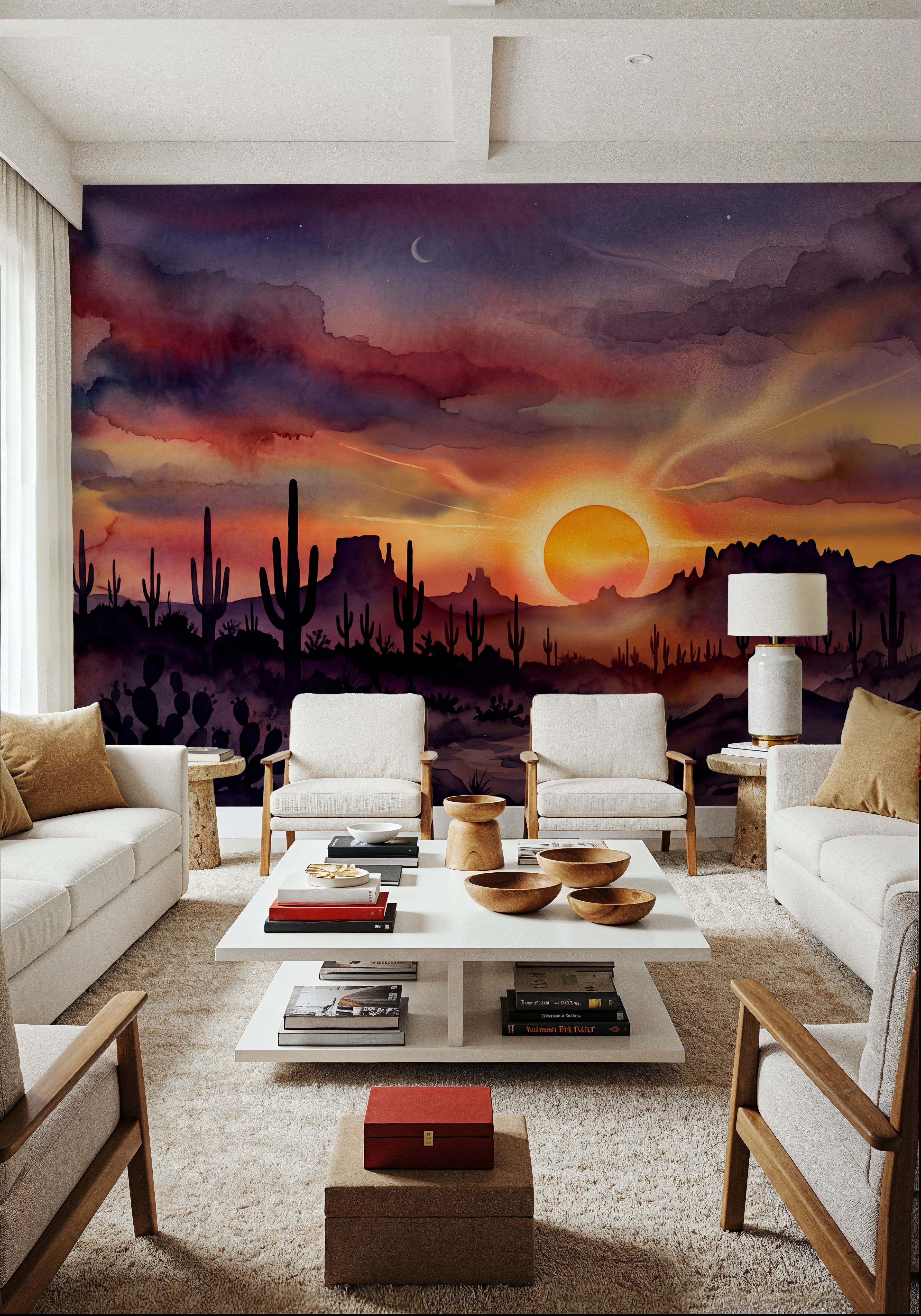 Arizona Sunset - Landscape Watercolor Series