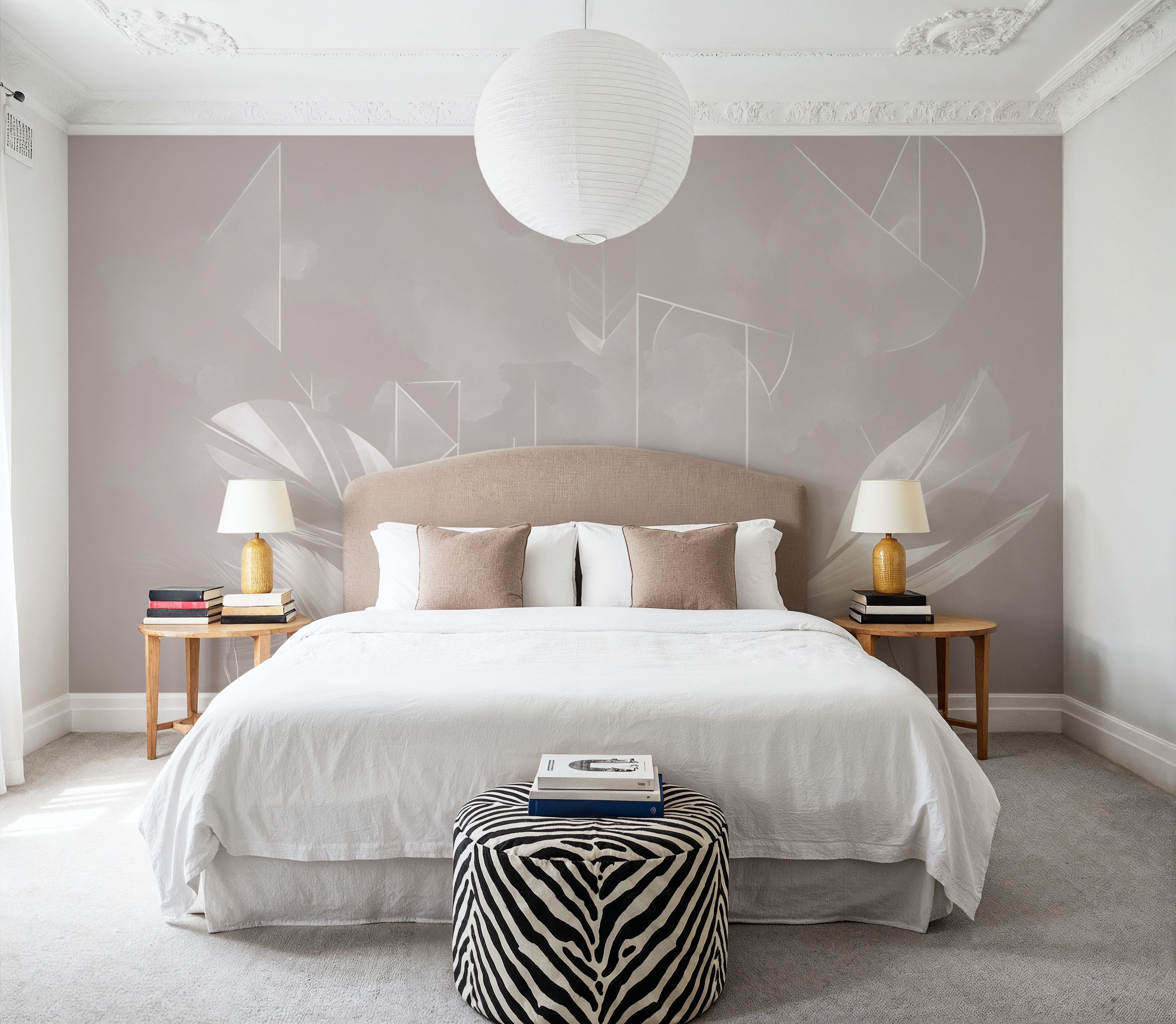 Solid Feather Geometry Warm